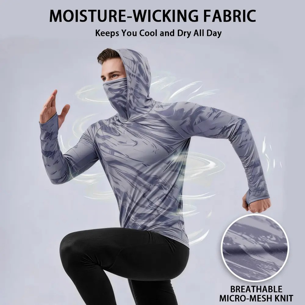 ☀️Men’s Quick-Dry Sun Protection Performance Hoodies (5-Pack)  | UPF 50