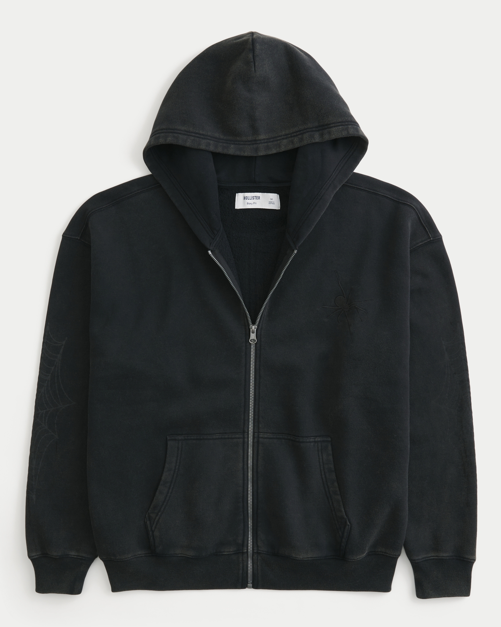 Boxy Zip-Up Hoodie