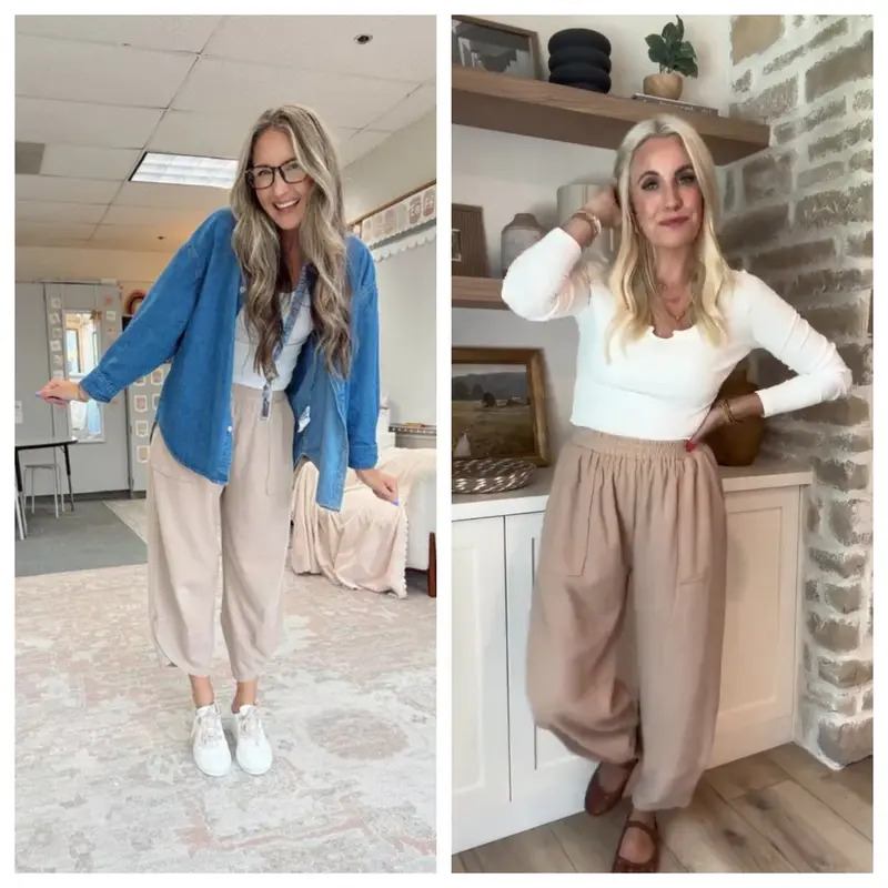 Women's loose wide-leg pants