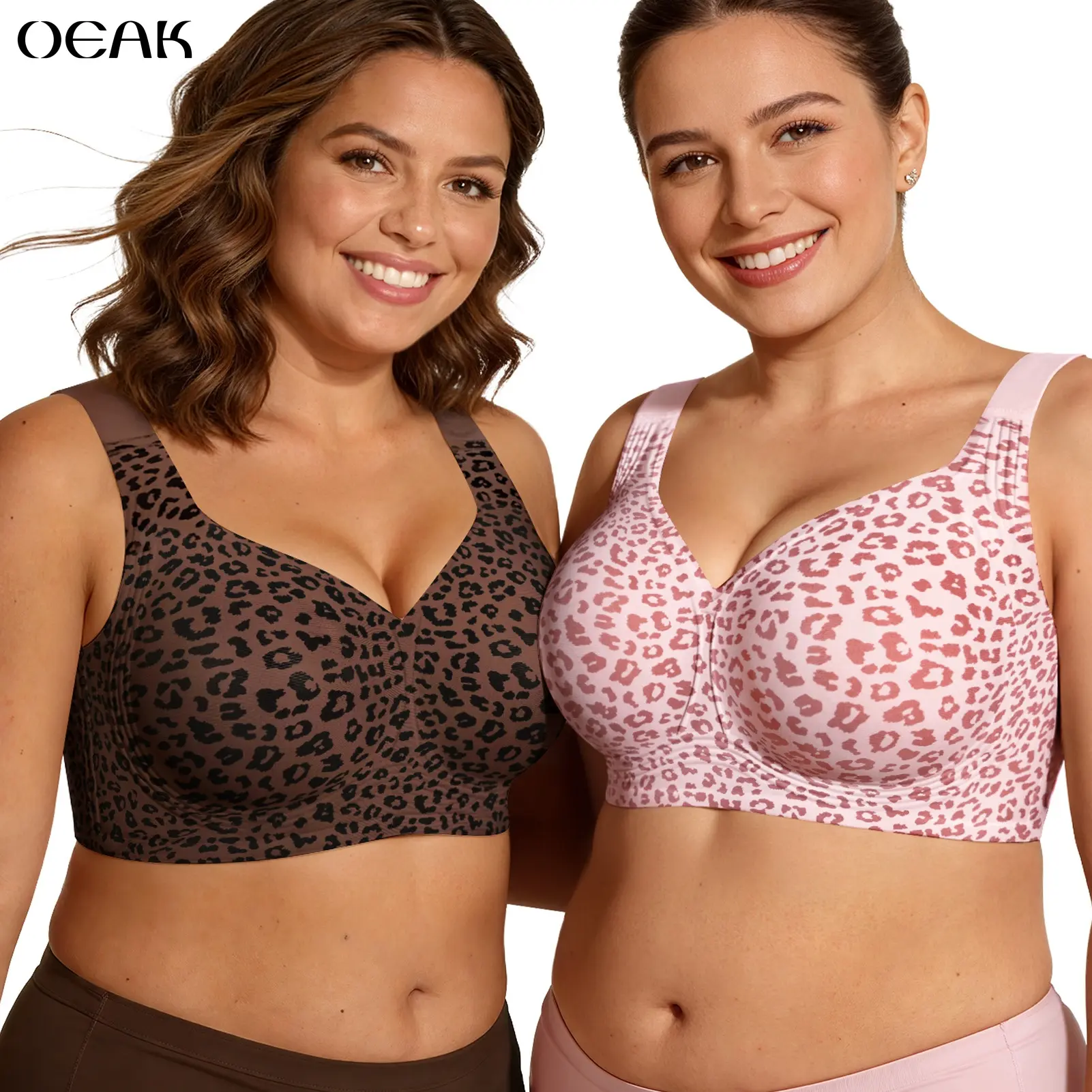 Women Wirefree Bras - Comfortable Wireless Padded Support