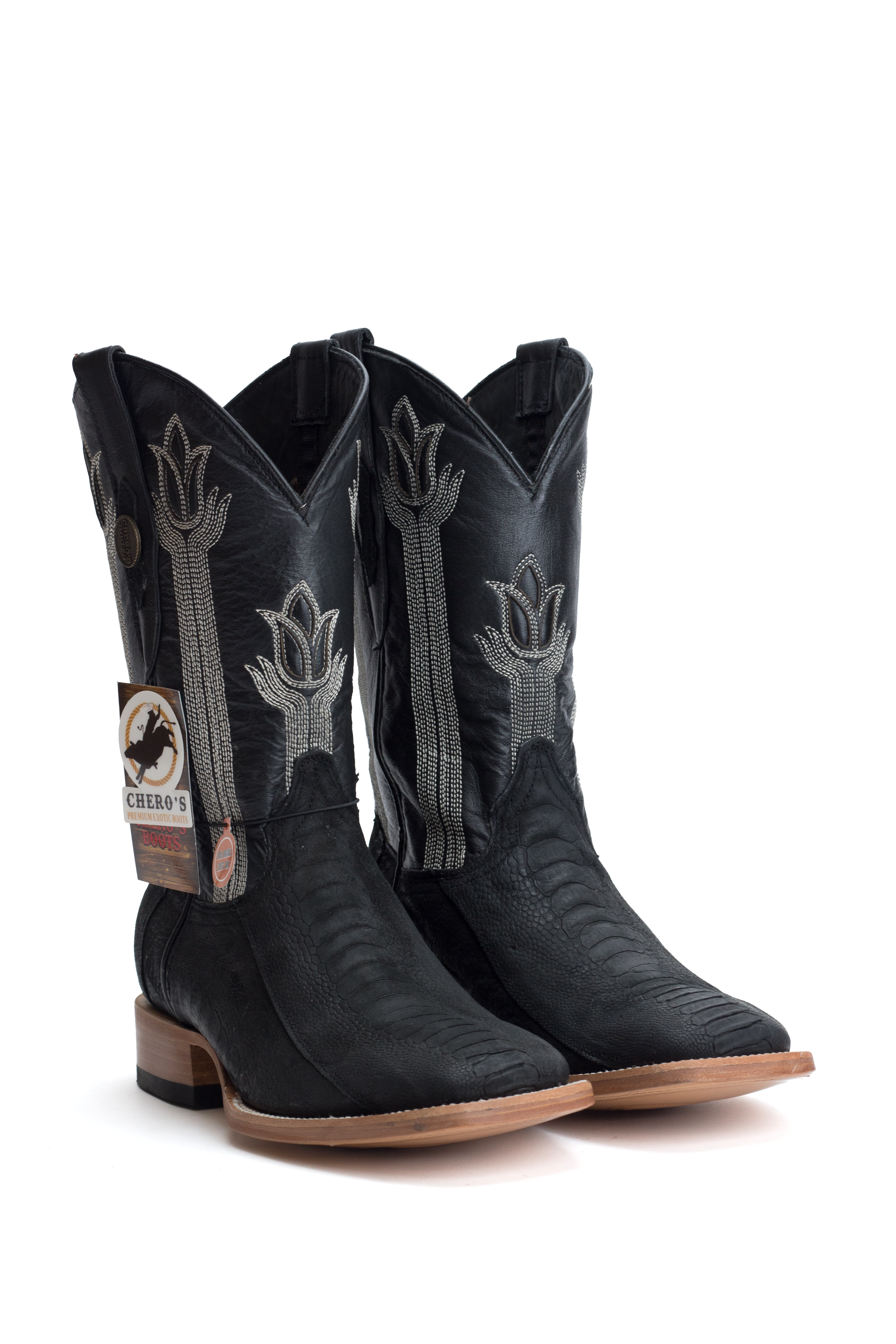 Chero's Premium Exotic Ostrich Leg Onyx Clearance Sale 70%OFF