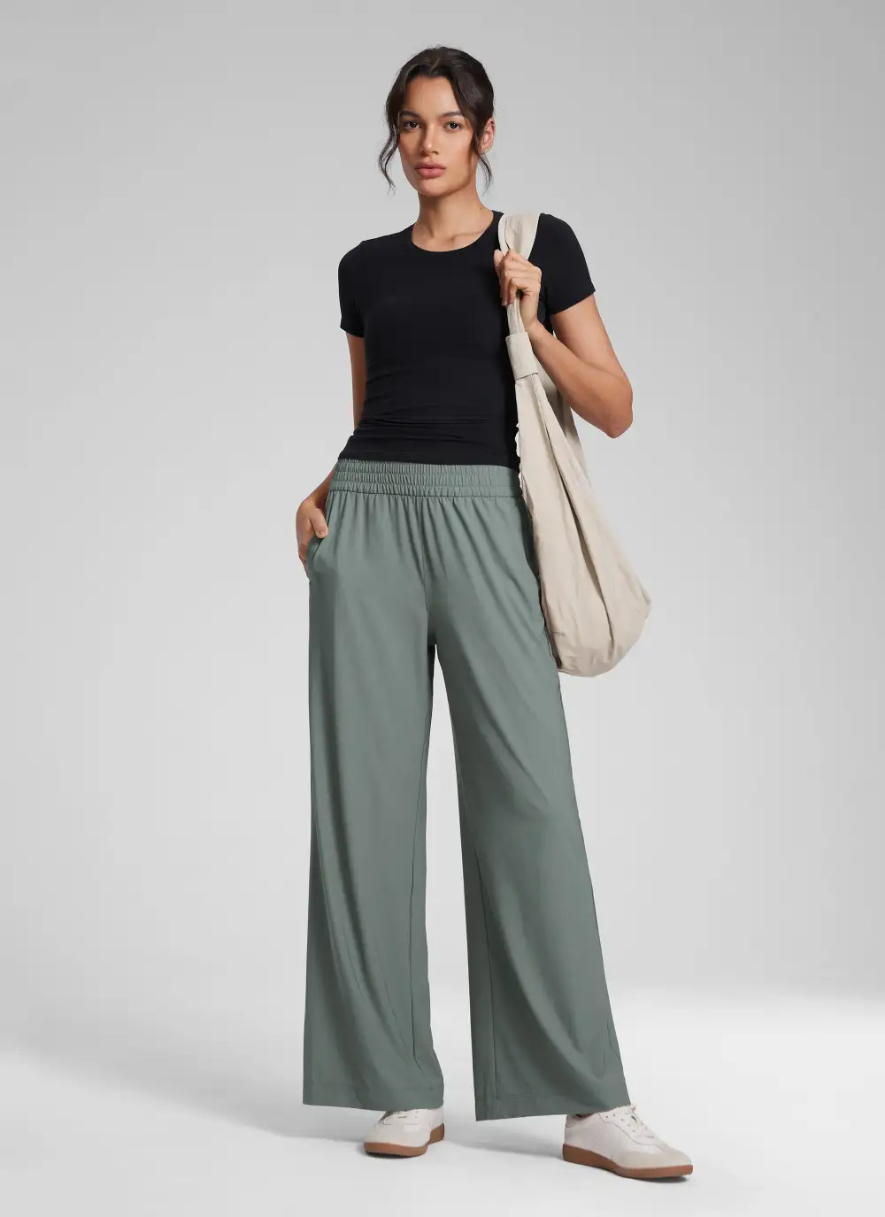 Feathery-Fit Stretchy High Rise Pant 30