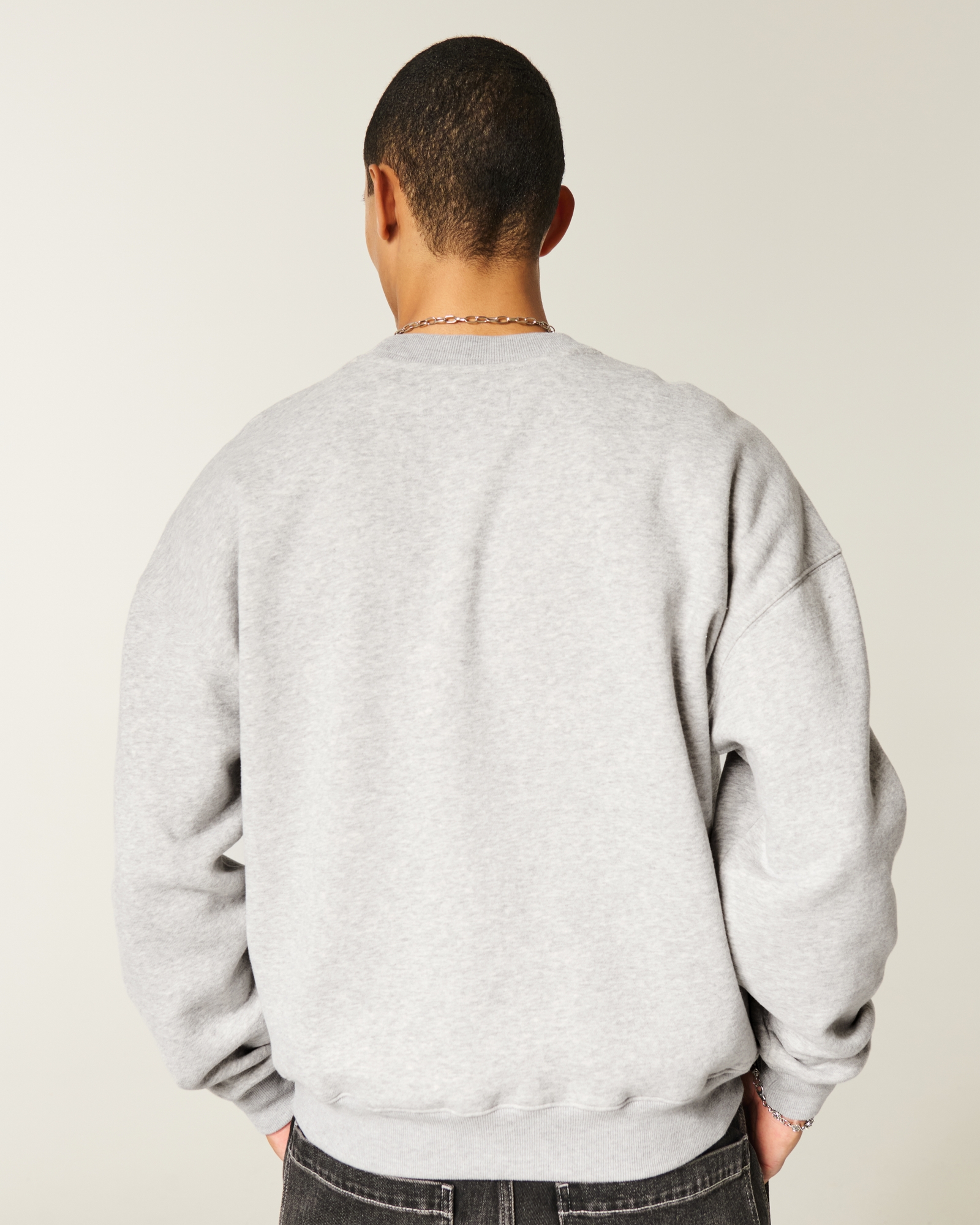 Boxy Camo Crew Sweatshirt