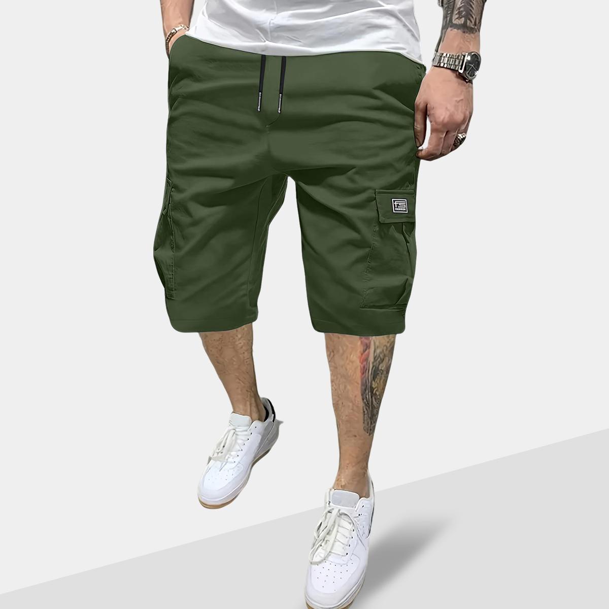 This Week's Special Price🍃Men's Shorts Set Slanted Pockets Bottoms for Everyday Use