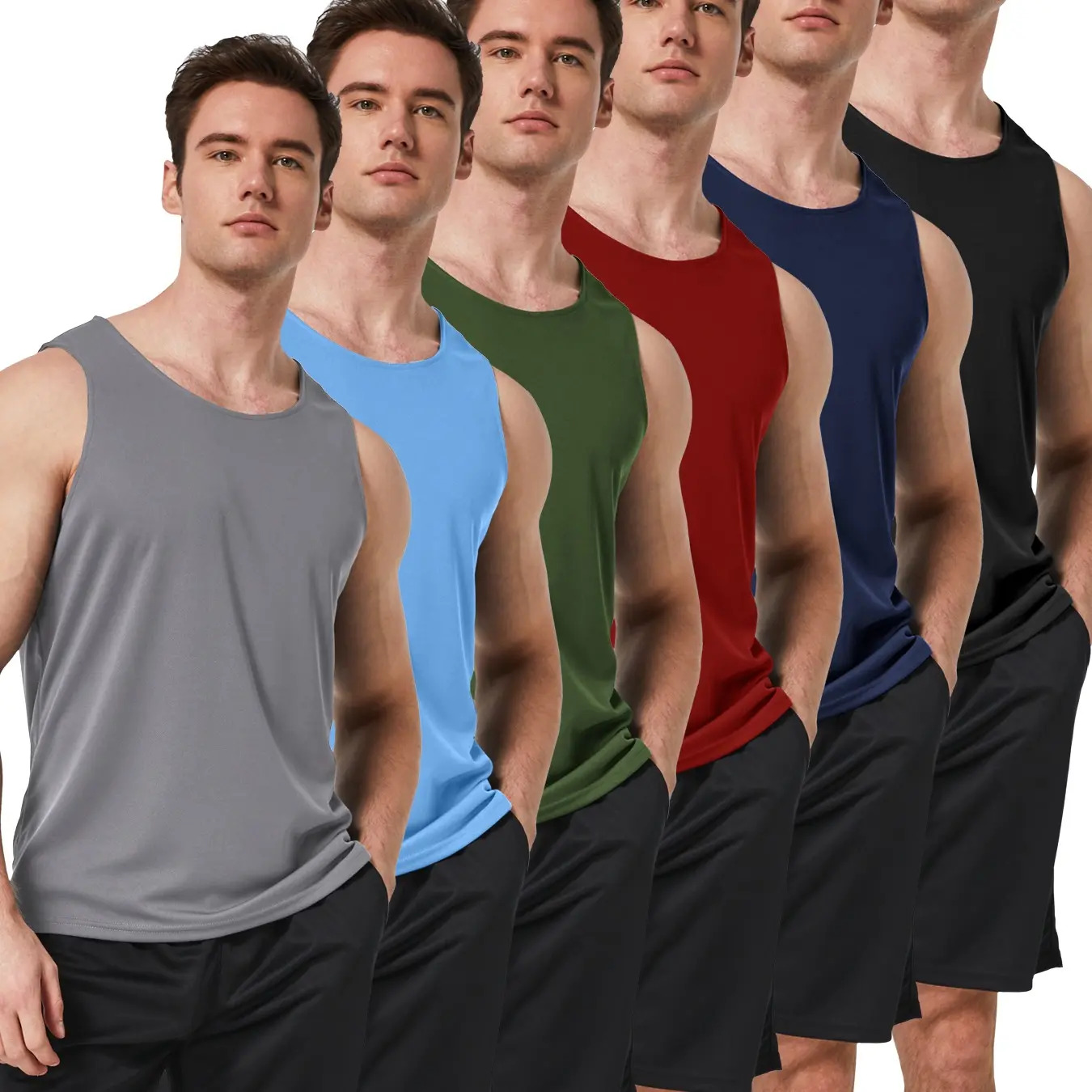 Super Value Combo Pack: Men's Quick-Drying Gym Vest — Breathable, Sleeveless Muscle Shirt