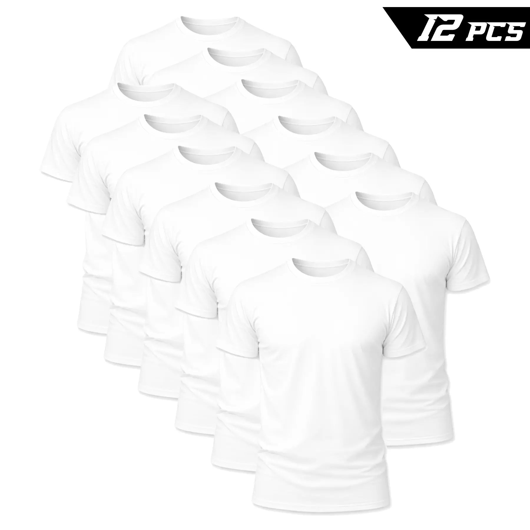 12-Pack $24.98 The more you buy,the lower the price. Stock up! Men's Black Crew Neck T-Shirt,Short Sleeve,Comfort Fit undershirts basic T-shirt Cotton Blend Basic Tee Easy Care Durable Menswear Top outdoorfun fathersdaygift
