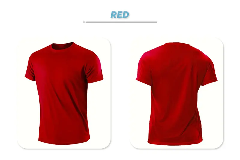 Men's 5-Pack Quick-Dry Crewneck T-Shirts – Breathable, Moisture-Wicking Sports Tees