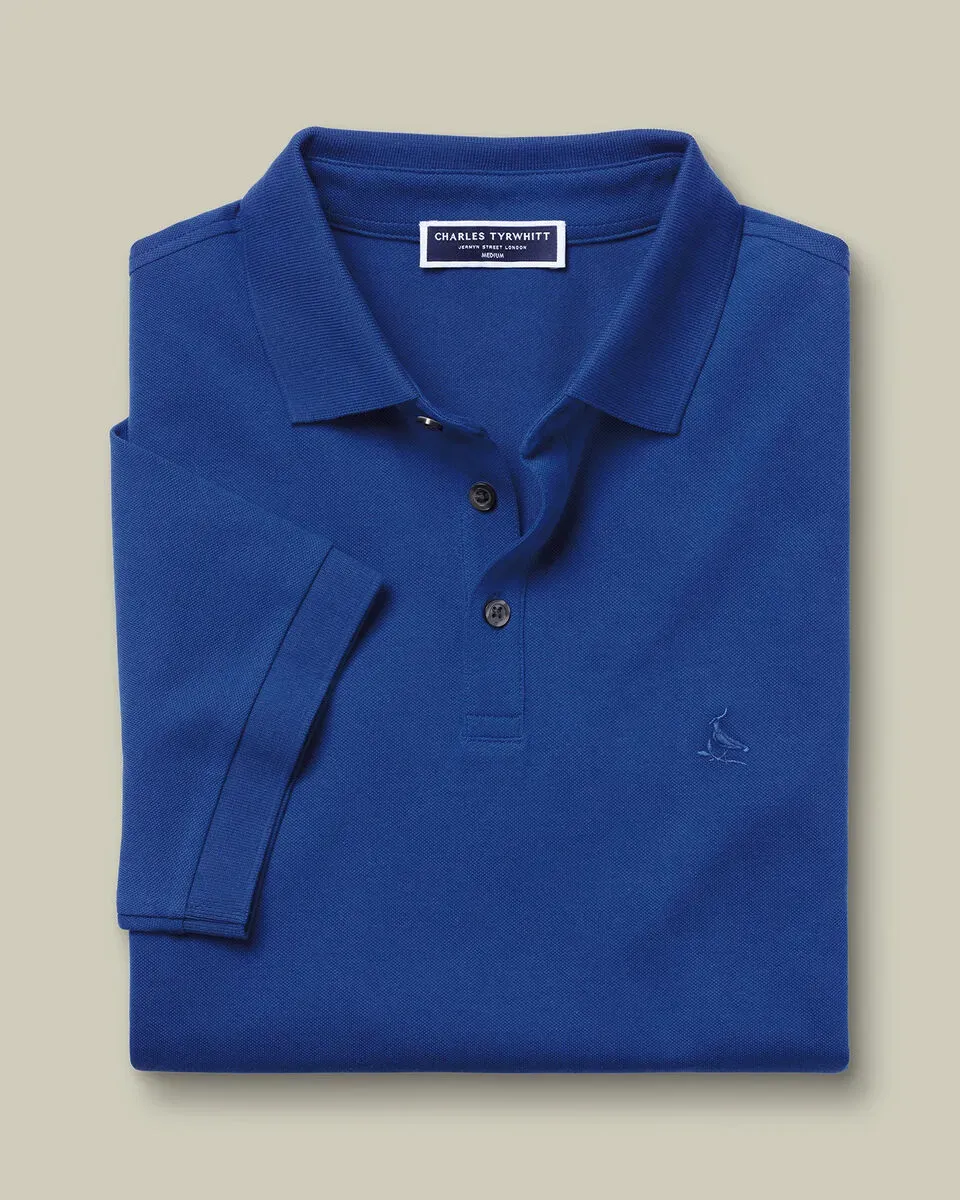Men'S Casual Business POLO Shirt, Breathable Pique Fabric