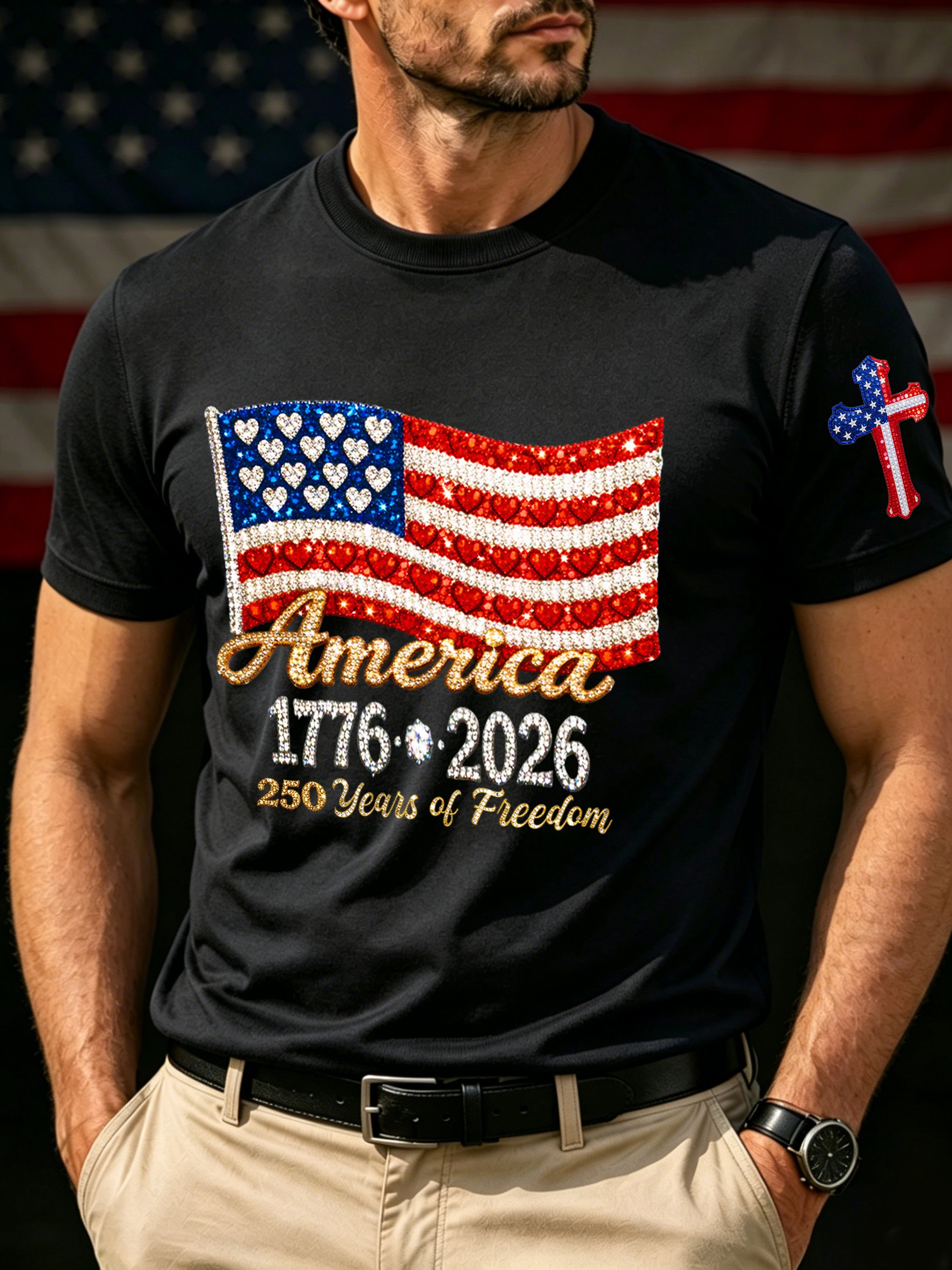 Men's 250th Anniversary Print Top