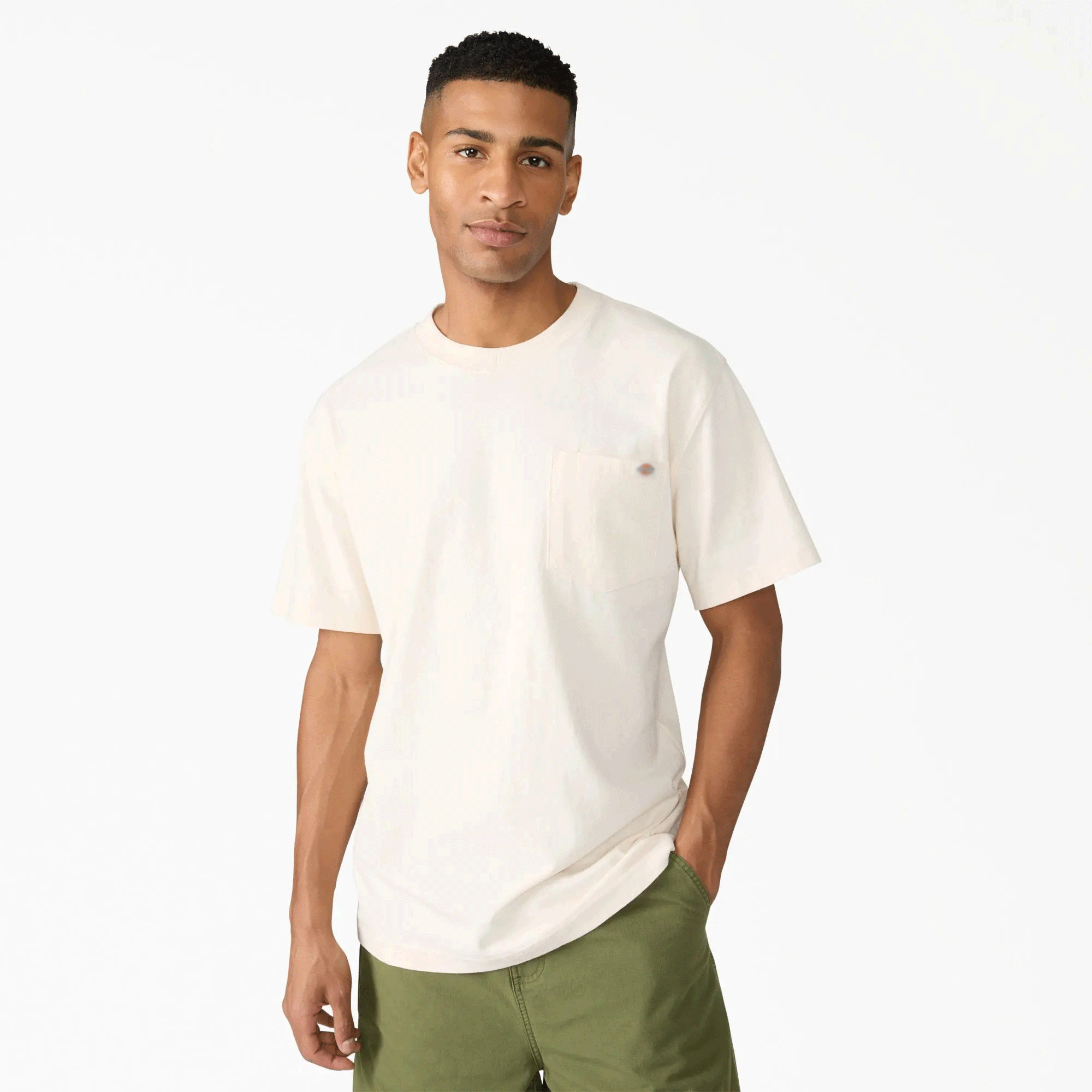 Men's Heavyweight Short Sleeve Pocket T-Shirt, 100% Cotton