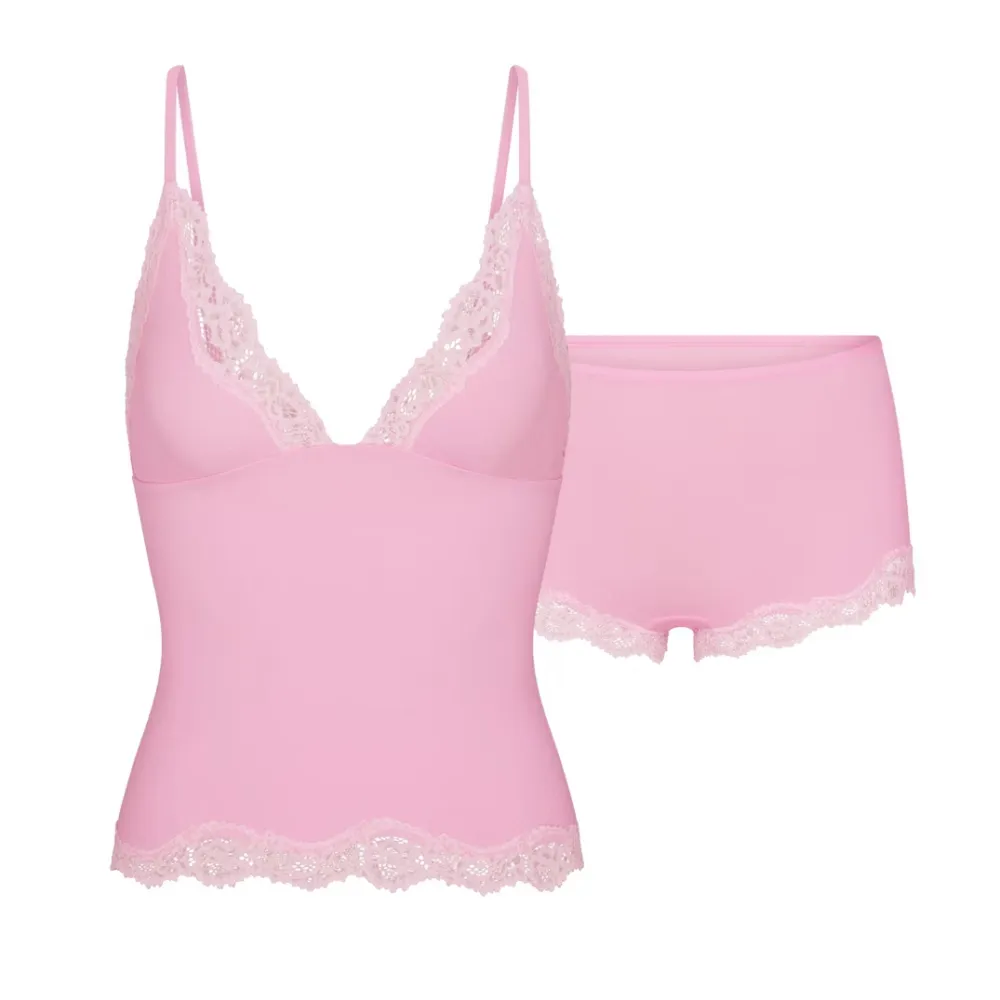 Women's Sexy Lace Wirefree Breathable Bralette & Panties Set