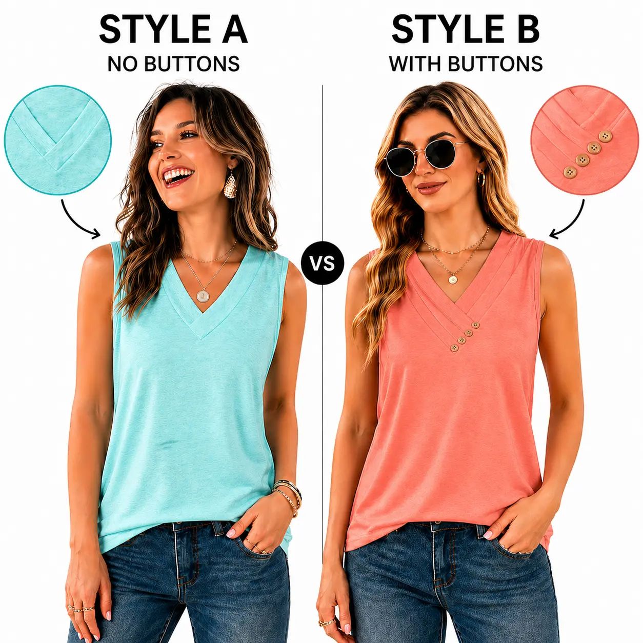 Womens Summer Tops Short Sleeve Basic Casual V Neck T Shirts Trendy Fashion 2026