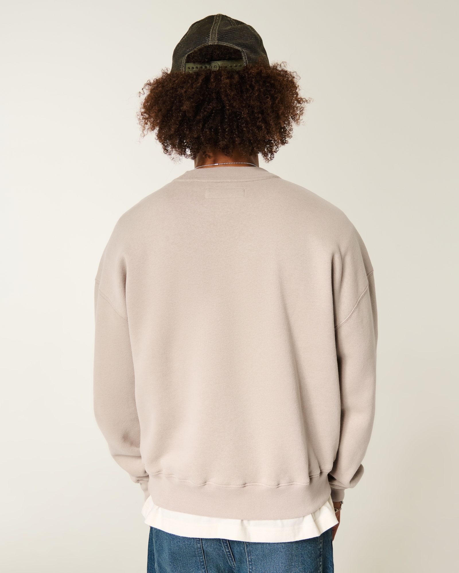 Boxy Camo Crew Sweatshirt