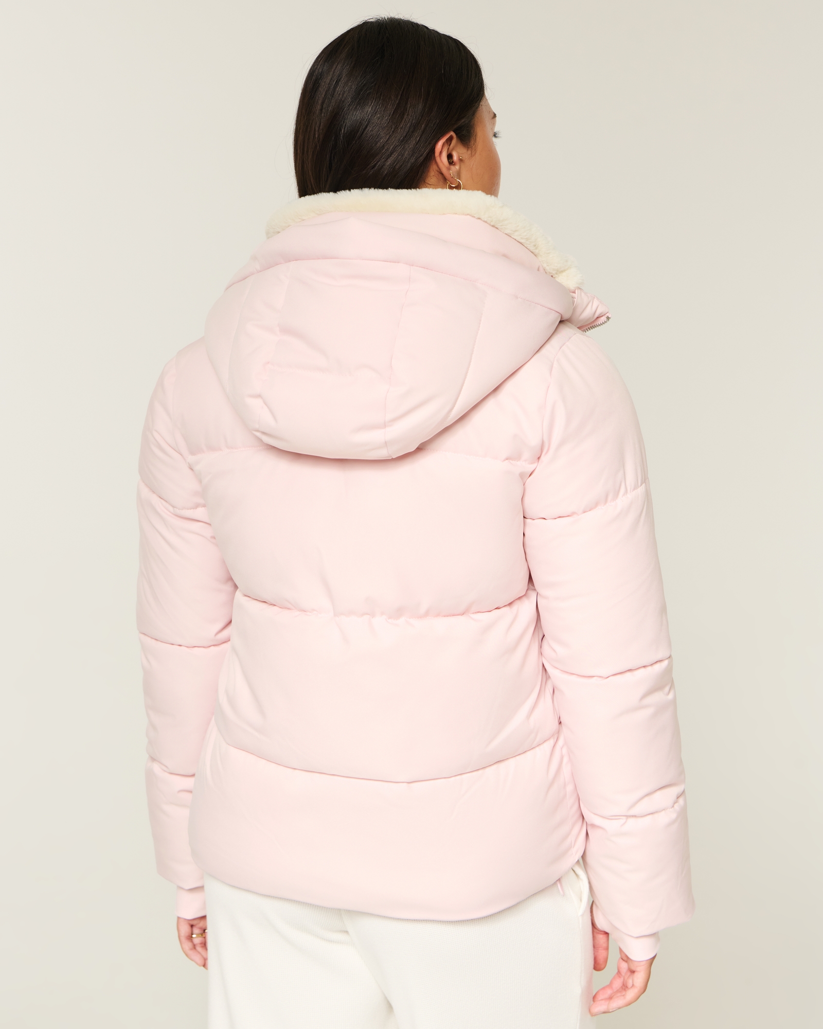 Faux Fur-Lined All-Weather Puffer Jacket