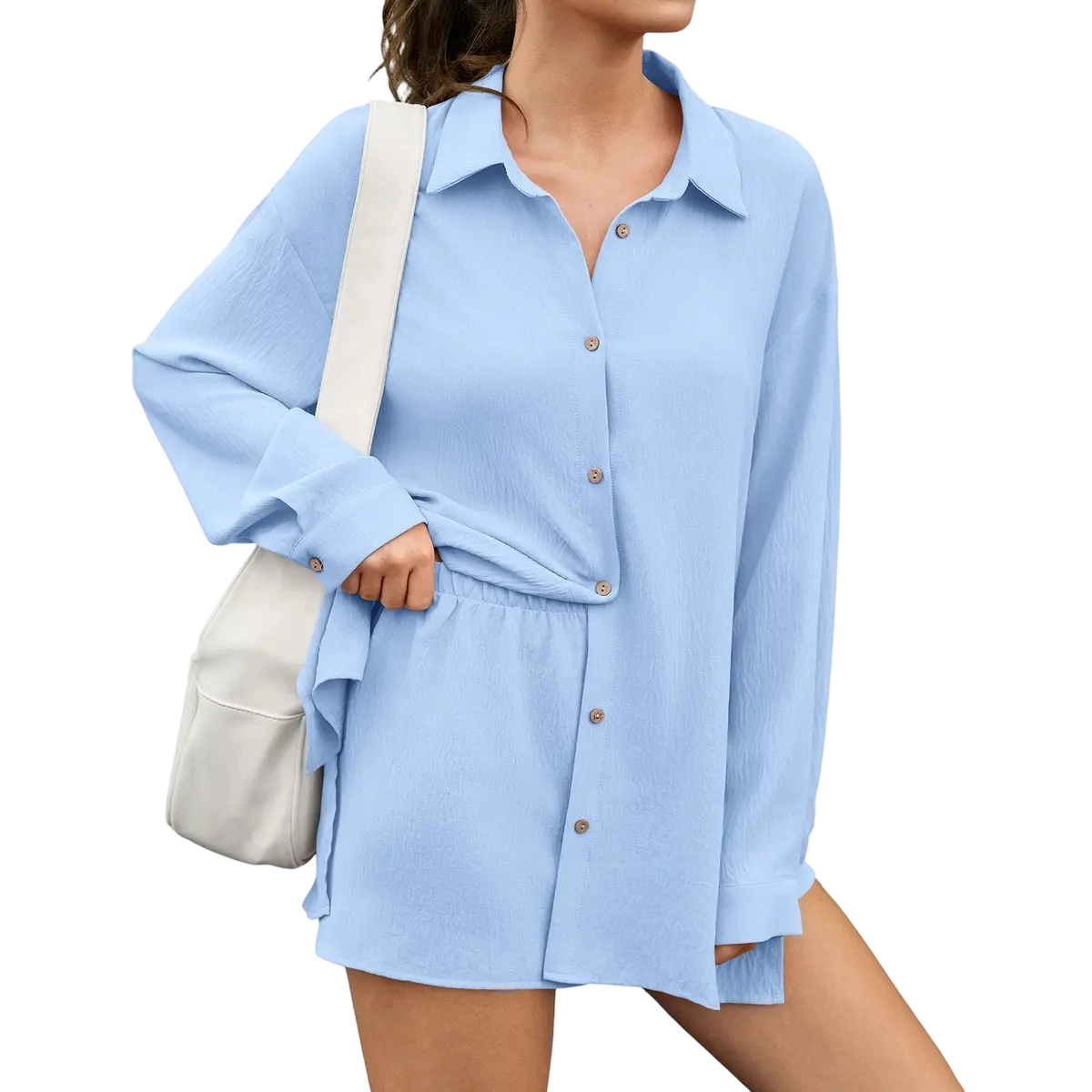 Women's Gauze Button-Down Set