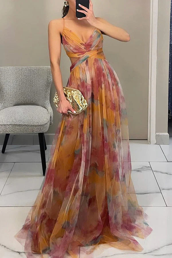 AdelineKarstar Elegant Spaghetti Strap Dress