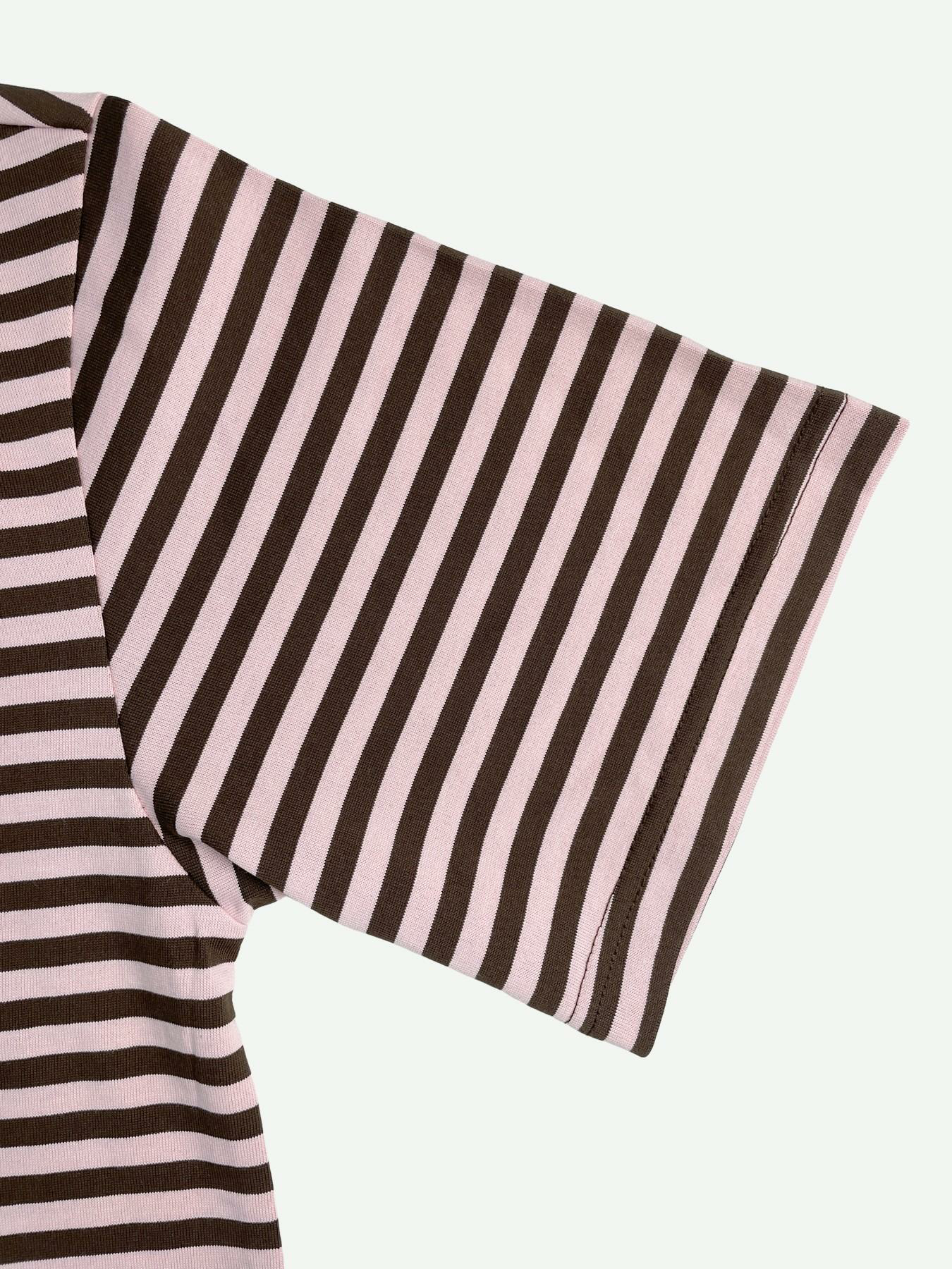 2 Spring Summer Stripe Print 2 Piece Outfit Women