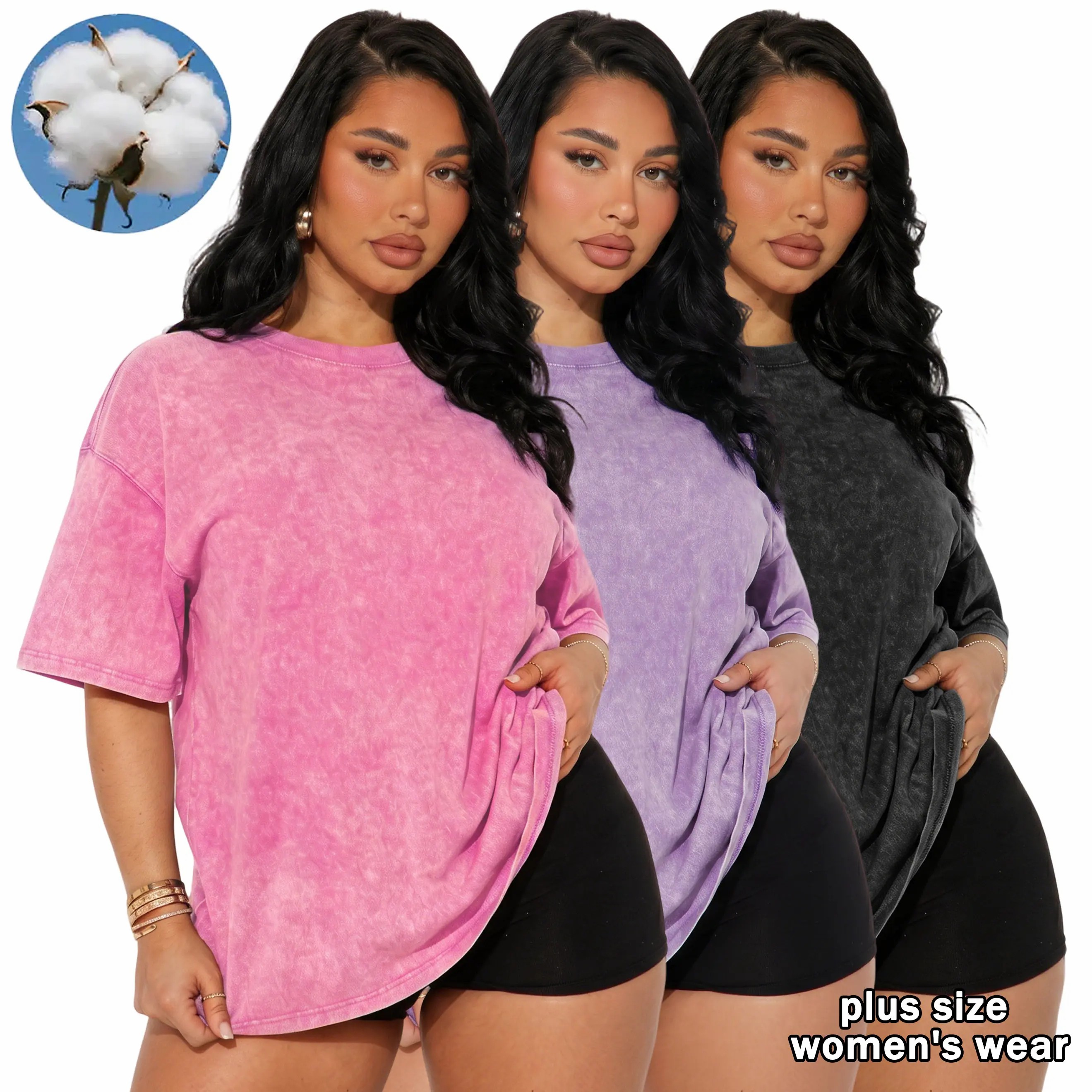 🌟 5-Pack Women's Vintage Cotton T-Shirts