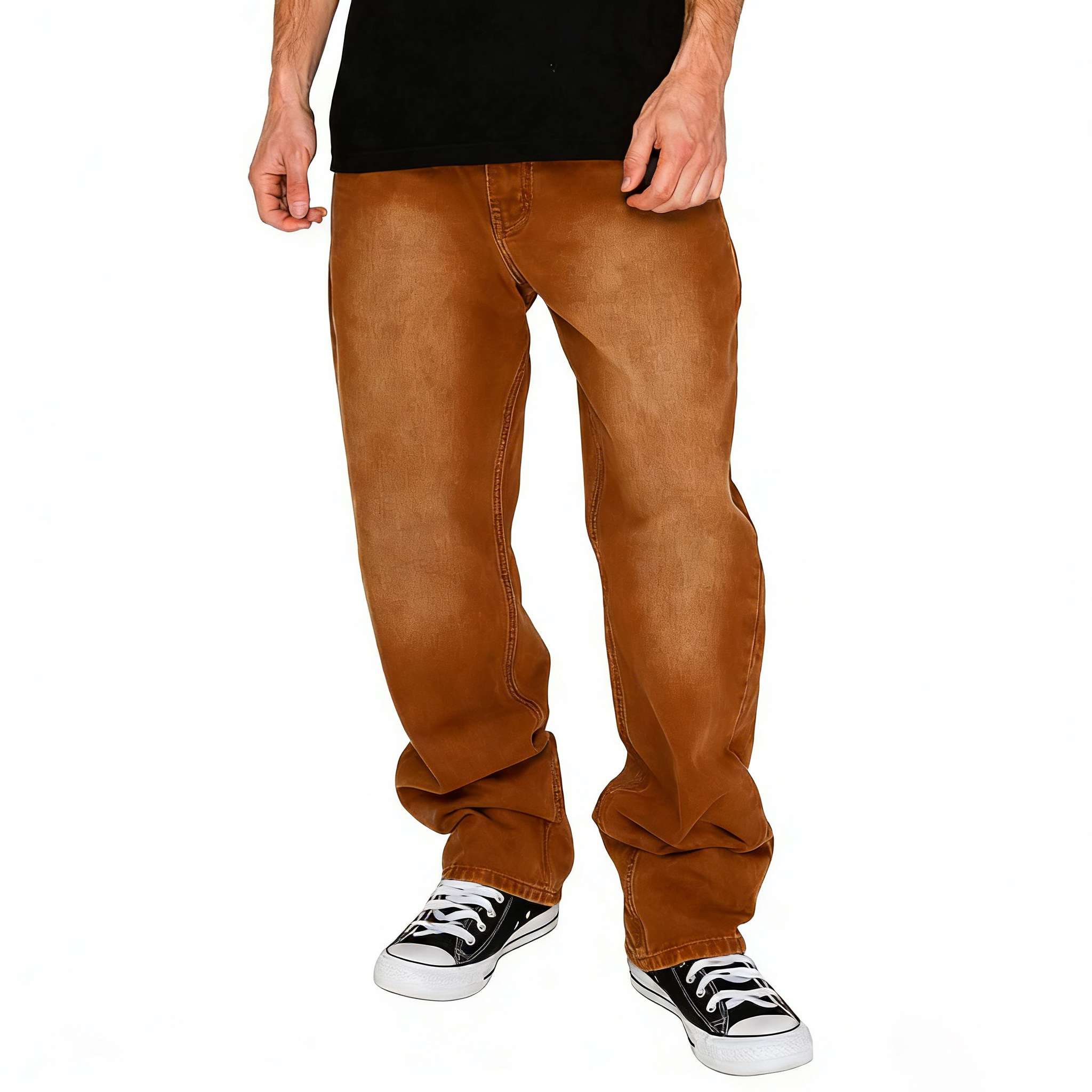 Men's 13oz 100% Cotton Baggy Denim Jeans
