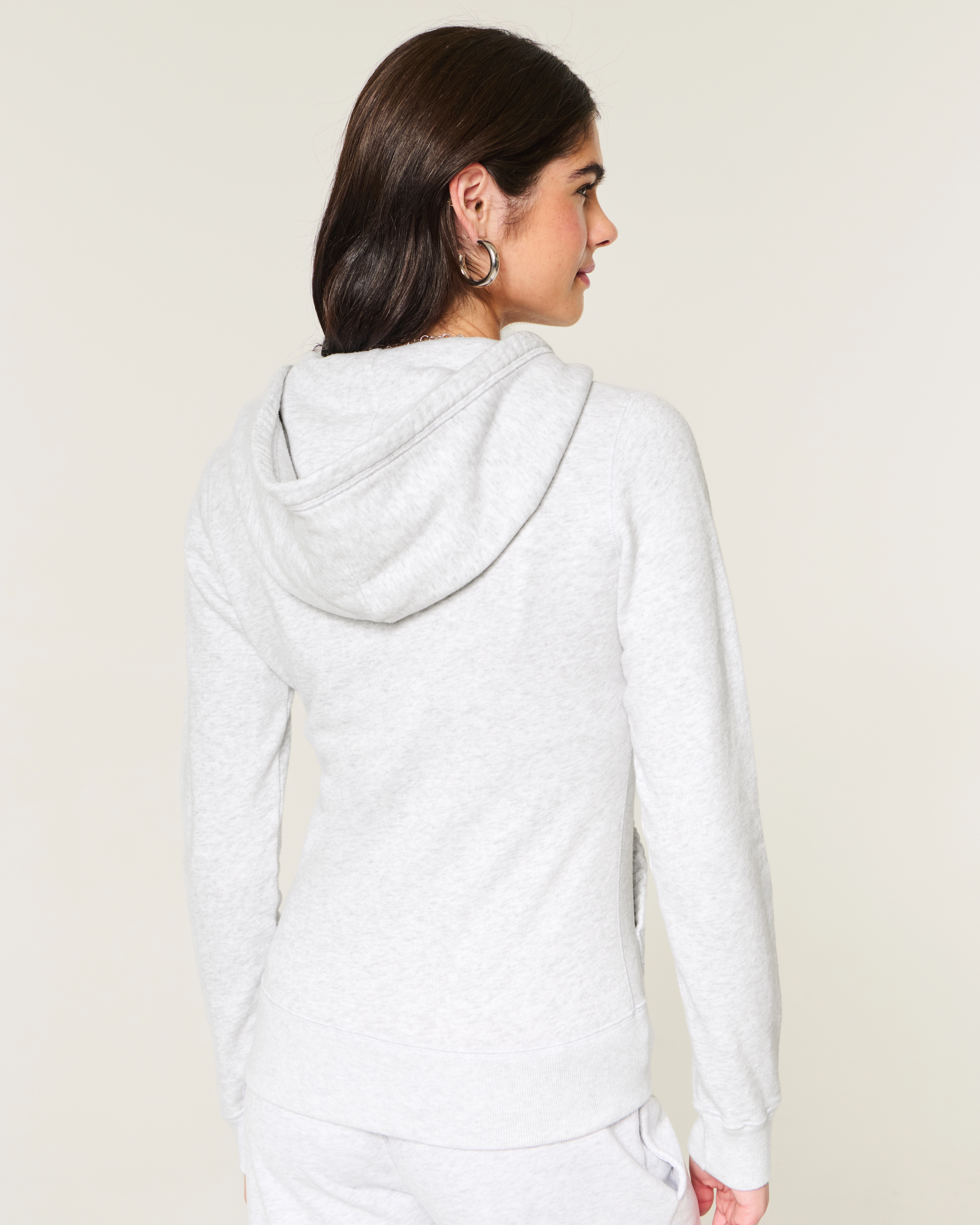 Hollister Feel Good Butterfly Graphic Zip-Up Hoodie