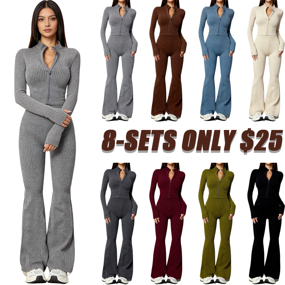 Women's Winter Knitted Two-Piece Set