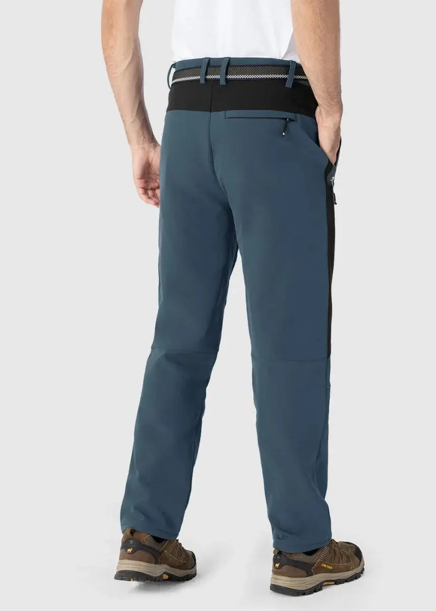 Men's 8-Pack Insulated Waterproof Pant Windproof Warm Fleece Lined Ski Trousers