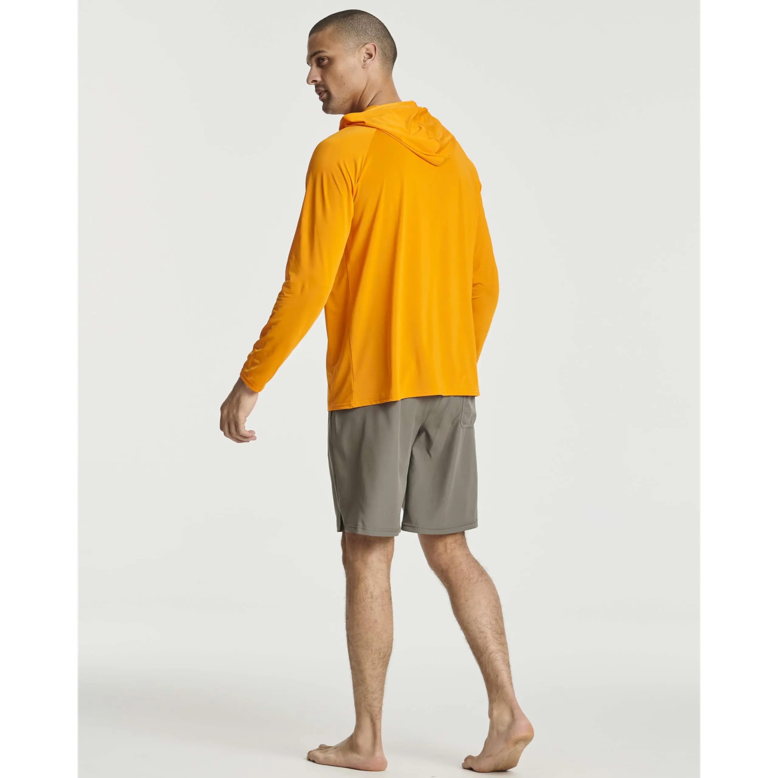 3 Pack: Men's Rash Guard Hoodie Sweatshirt Sun Protection UPF Fishing Shirt (Available in Big & Tall)