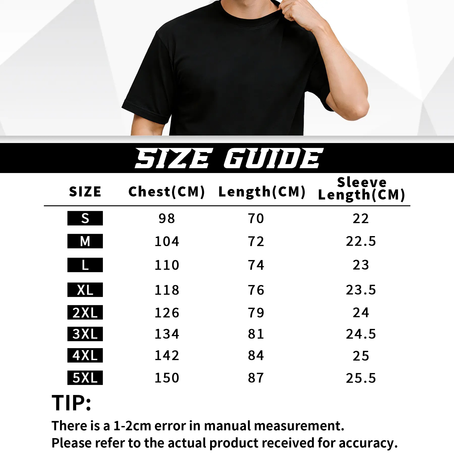 Men's Crew Neck Basic Short Sleeve T-Shirt