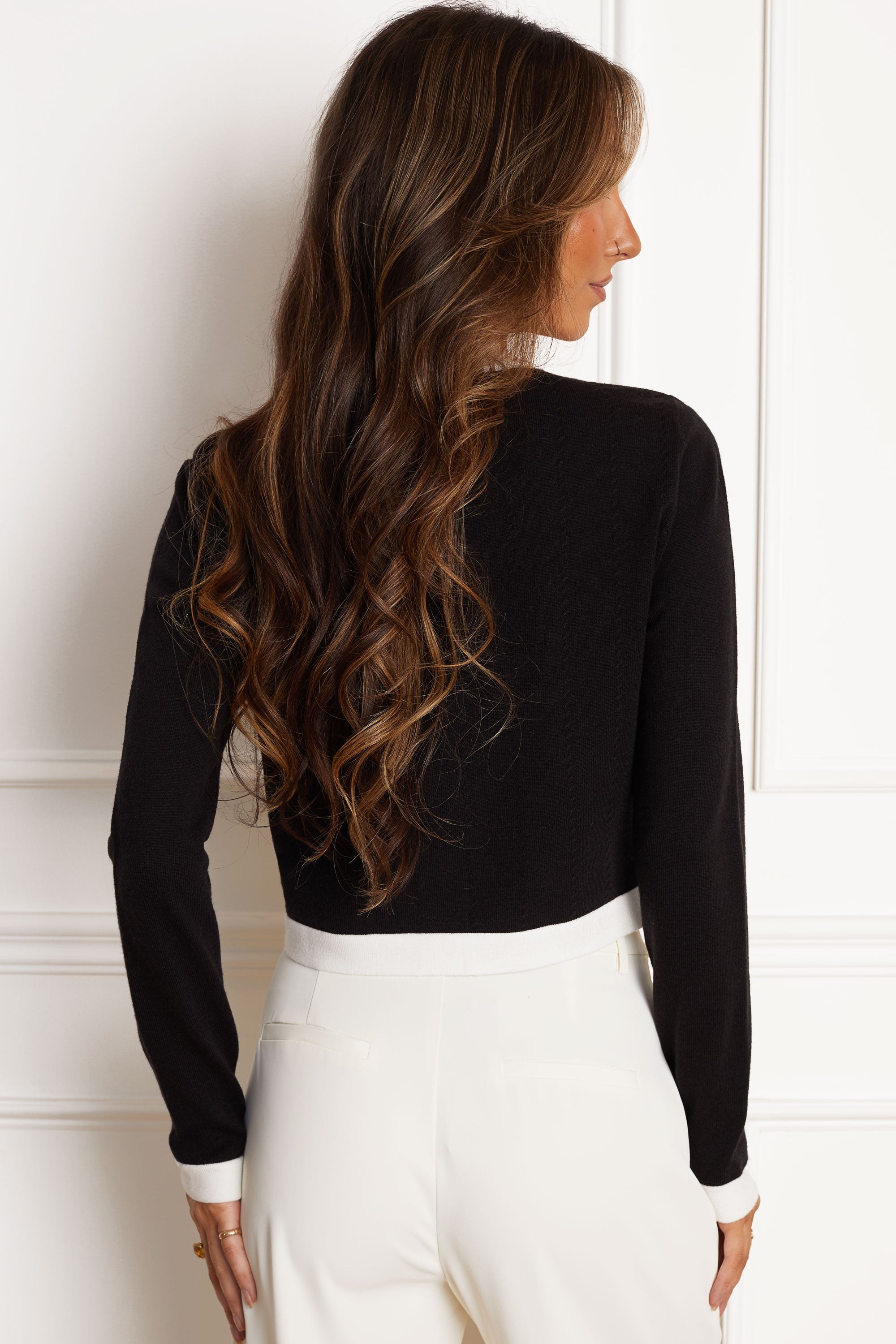 Core Collared Button Cardigan