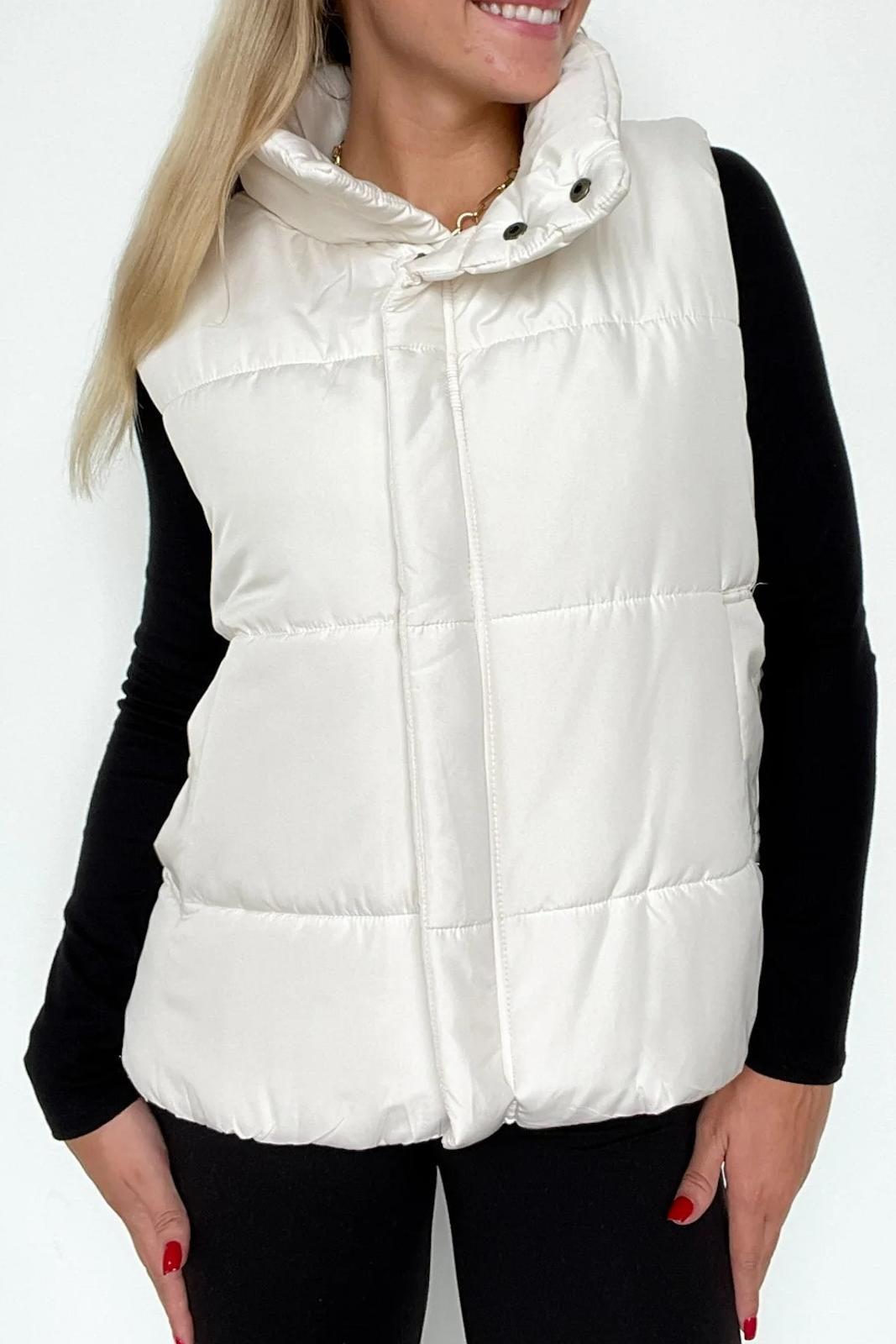 Zipper Down Vest Jacket