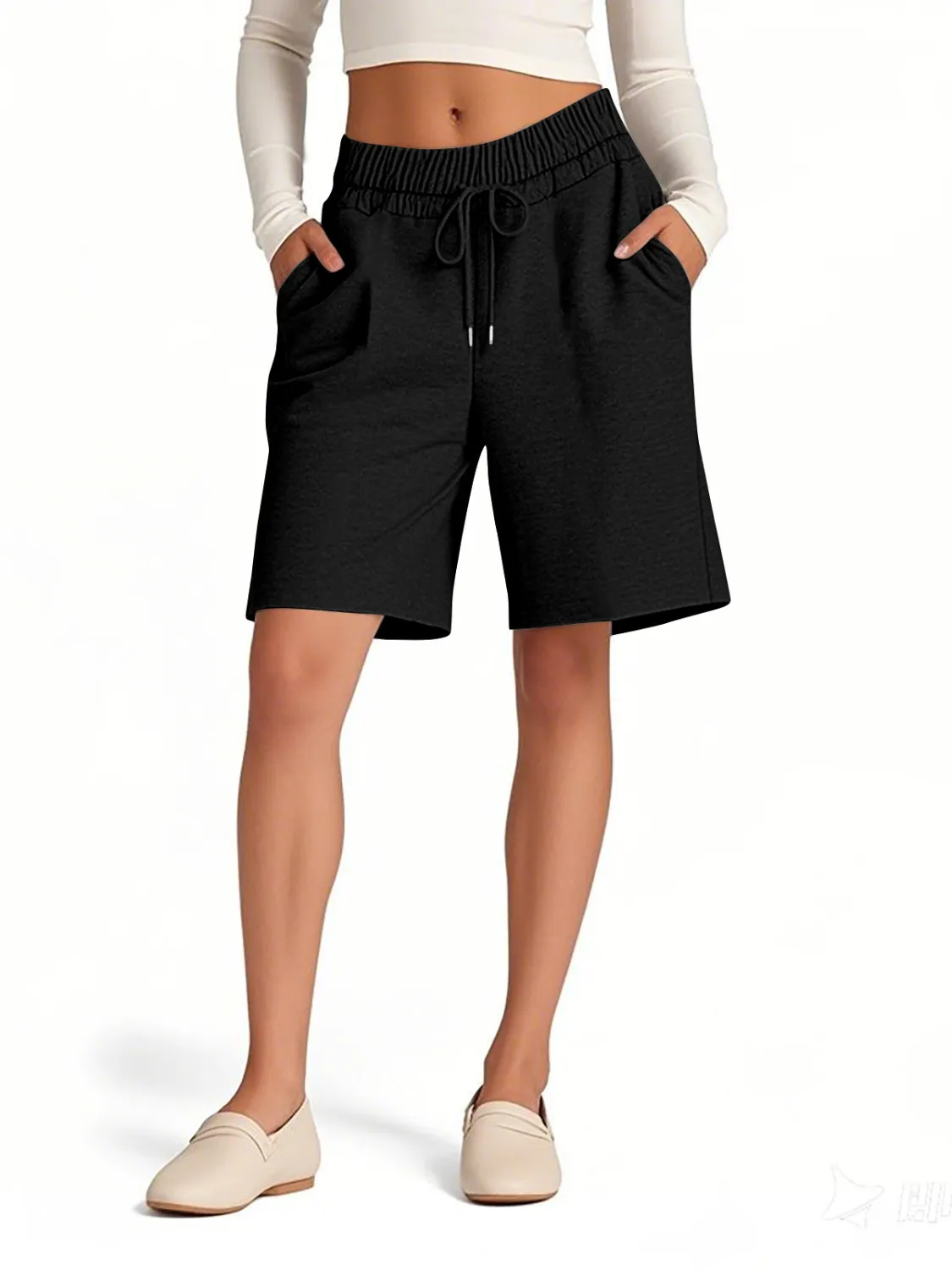 Drawstring Shorts with Pockets (multiple color options)
