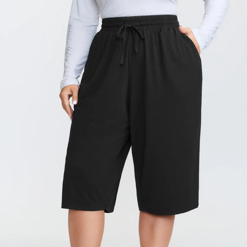 Color-block Knitted Drawstring Lounge Pants