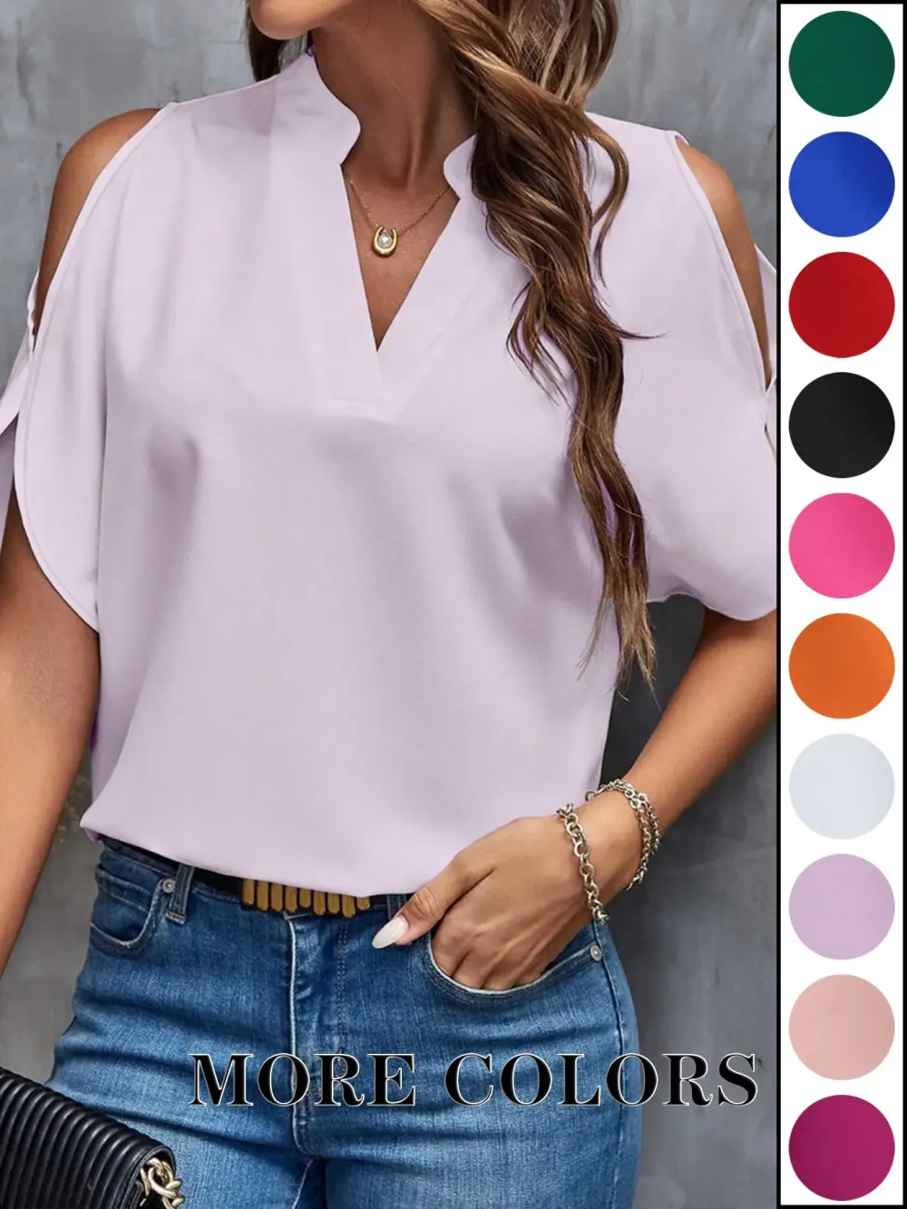 Women's Solid-Color Slim-Fit Casual T-Shirt