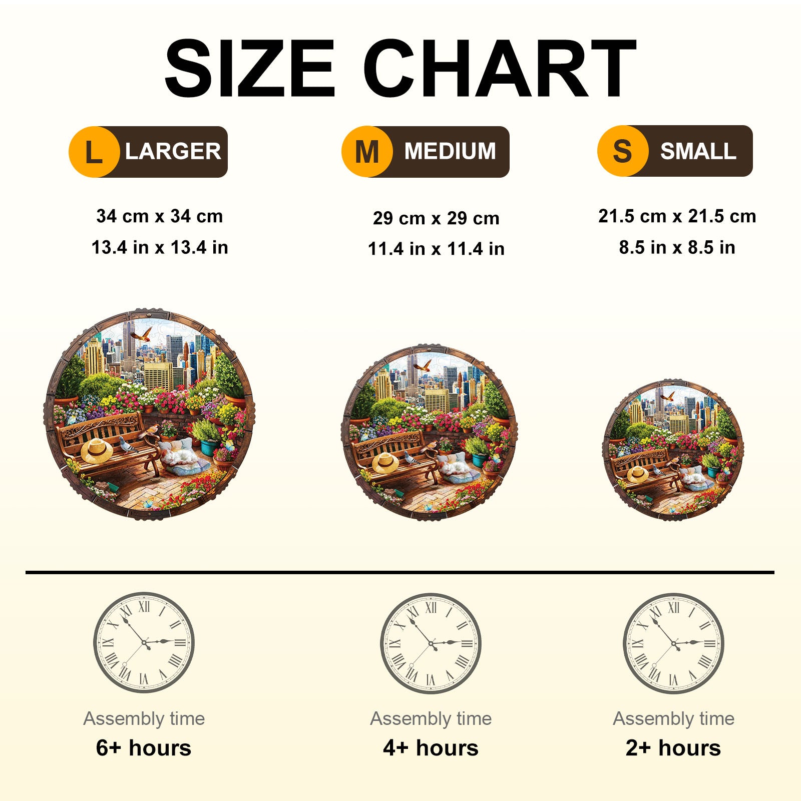 Rooftop Garden Wooden Jigsaw Puzzle