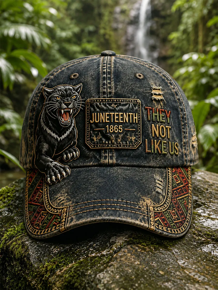Black Panther Juneteenth Baseball Cap 1865
