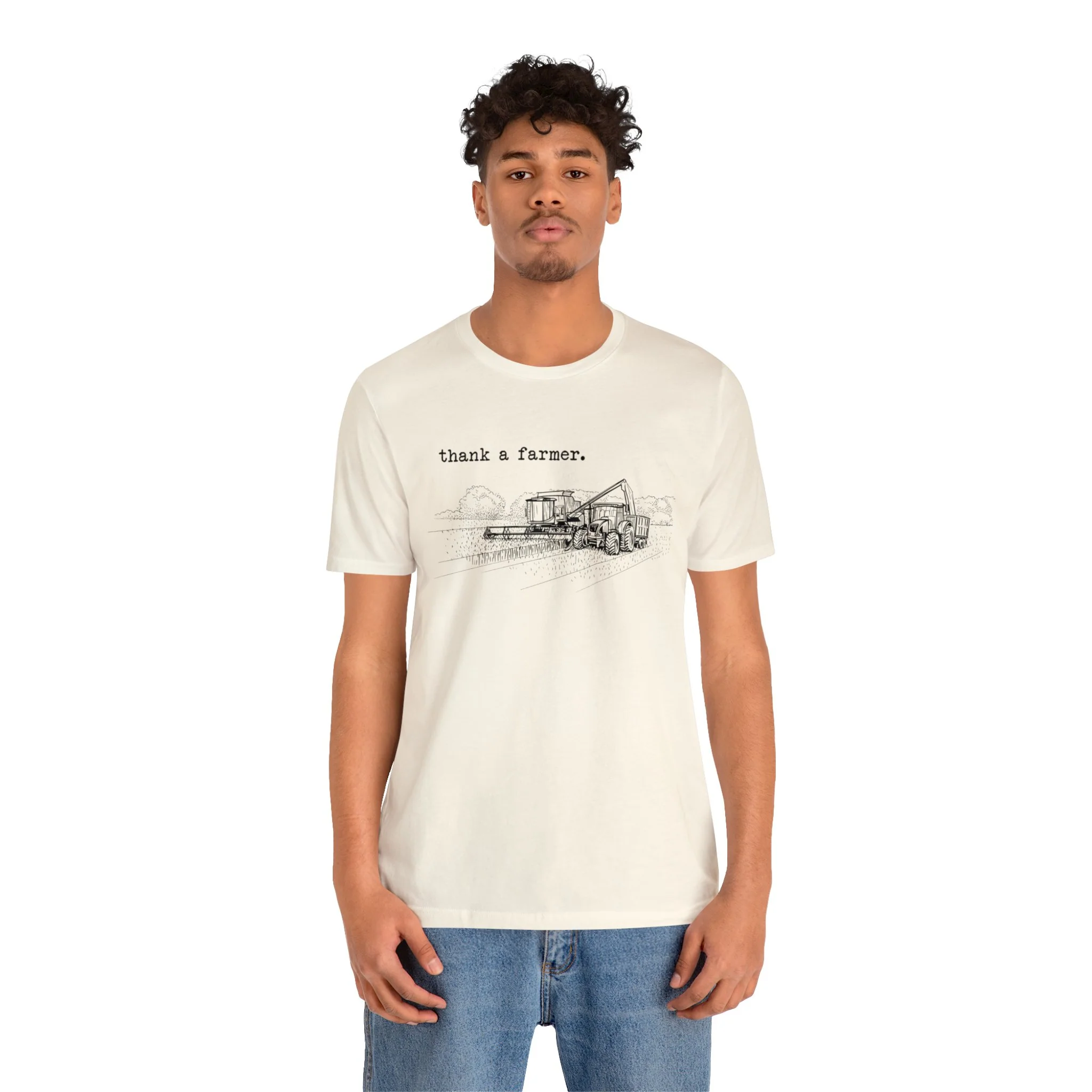 Thank a Farmer Unisex Jersey Short Sleeve Tee