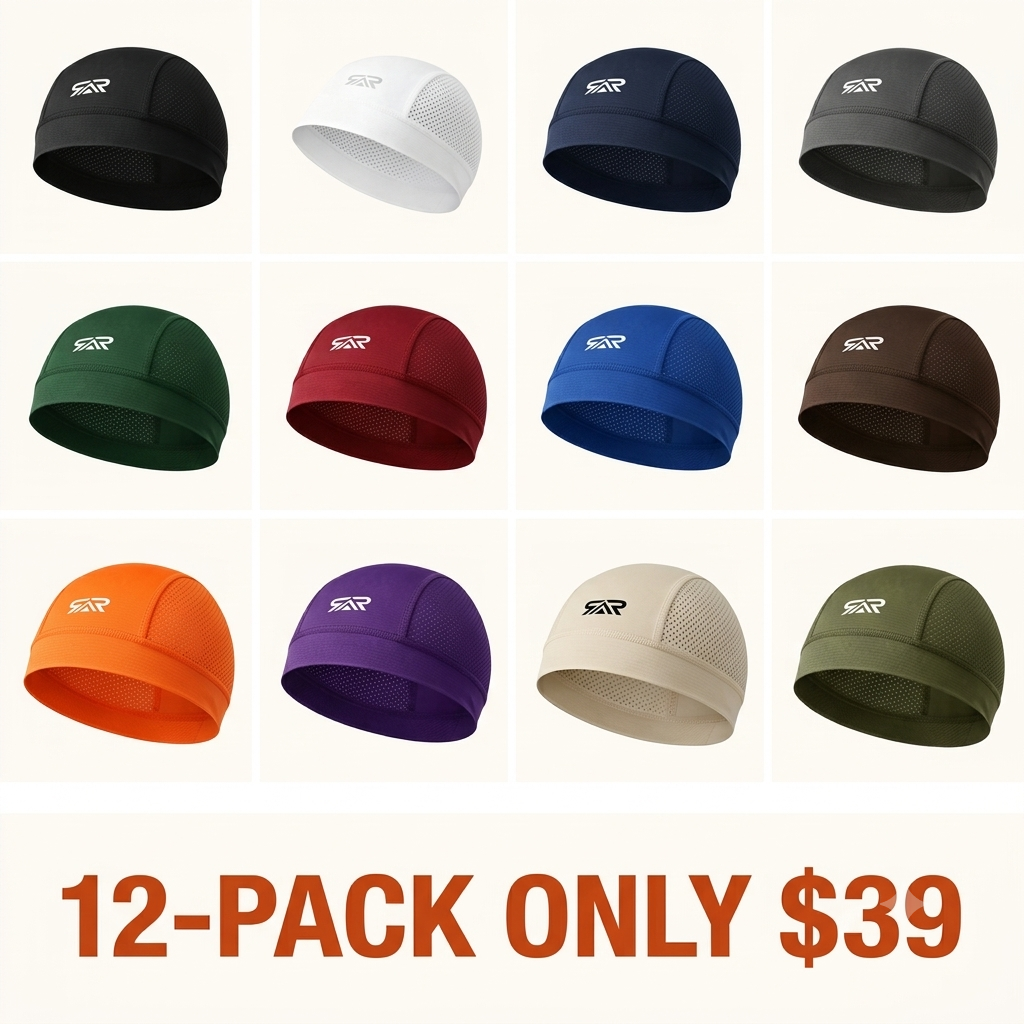 Men's Breathable Helmet Liner Cap