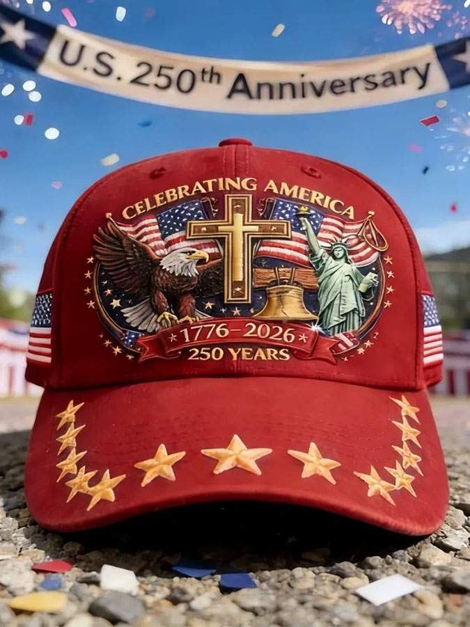 Unisex Independence Day, American Flag Printing Celebration, Commemorative Casual Baseball Cap