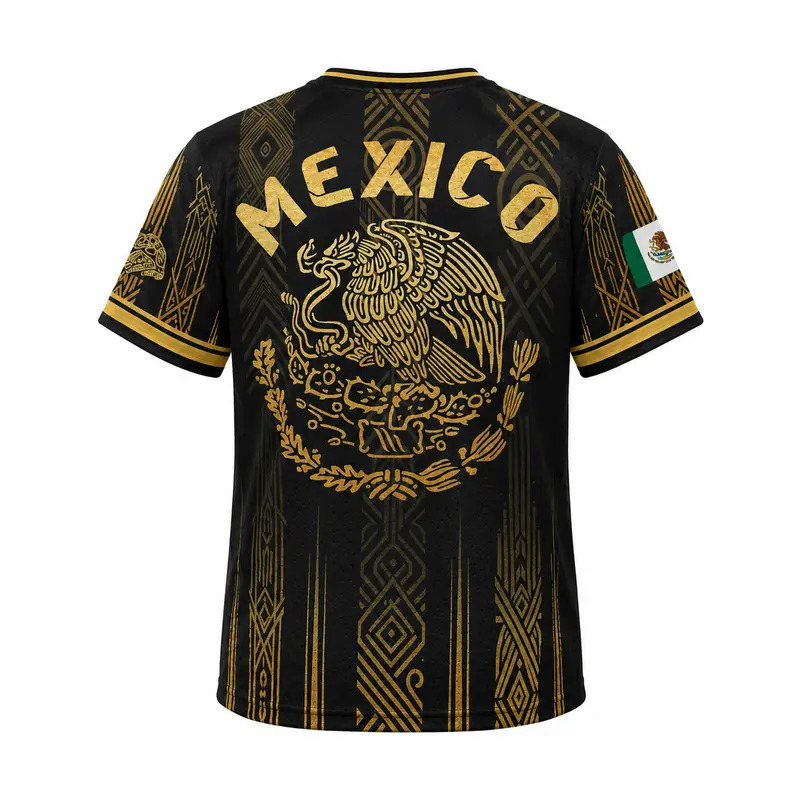 Men's Mexican Aztec-style soccer jersey