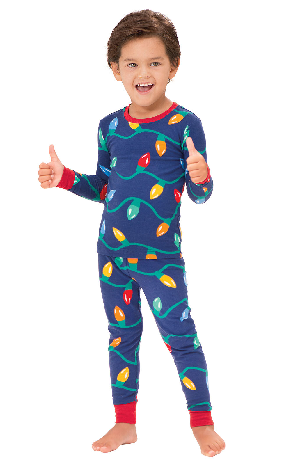 Christmas Lights Matching Family Pajamas
