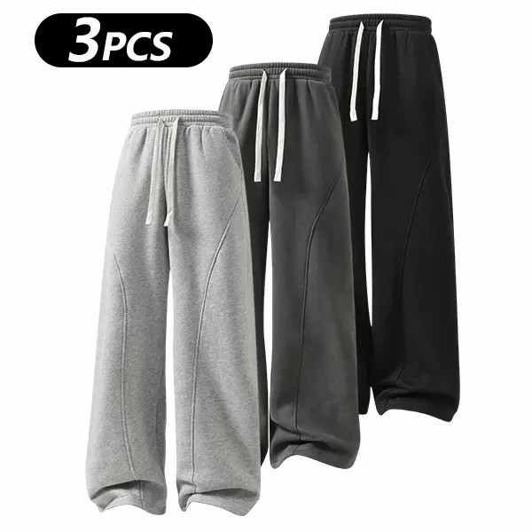 Men’s Heavyweight Fleece-Lined Oversized Sweatpants