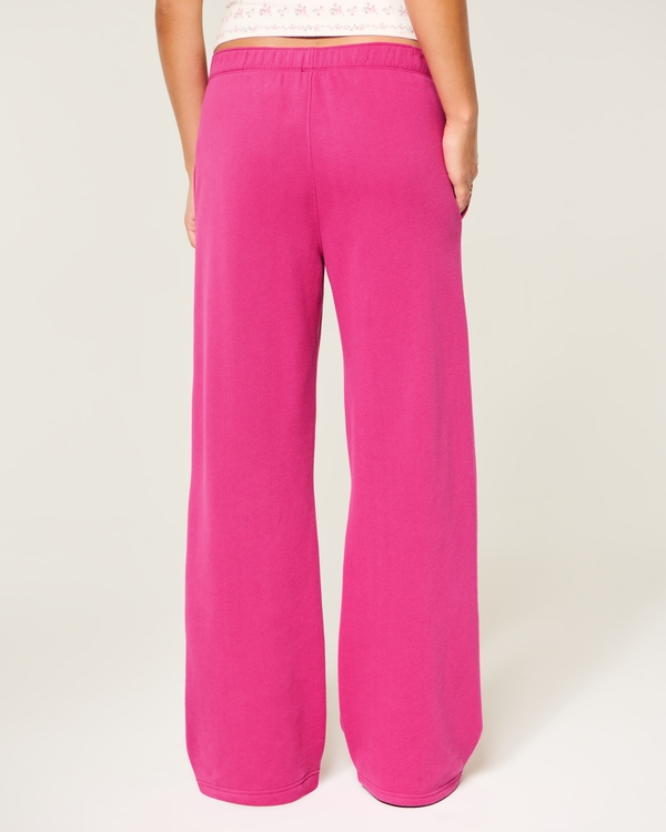 Hollister Feel Good Wide-Leg Logo Graphic Sweatpants