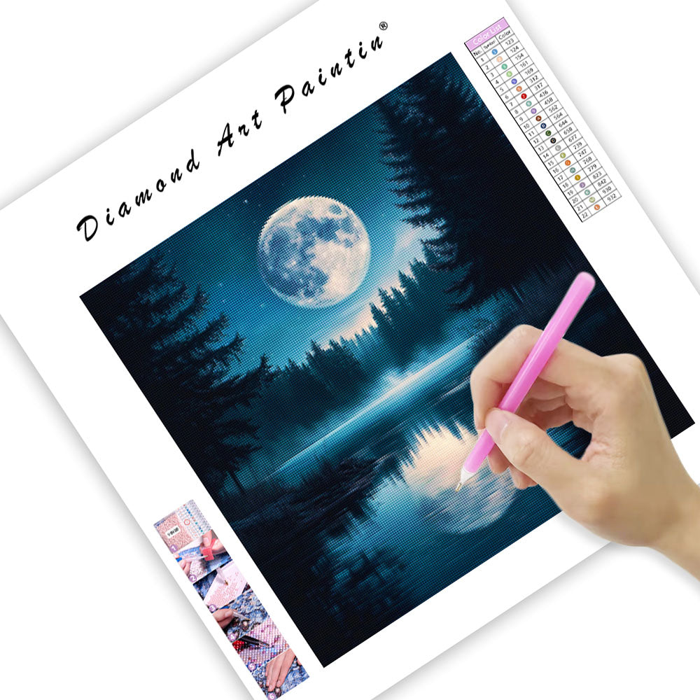 Peaceful Lake - Diamond Painting