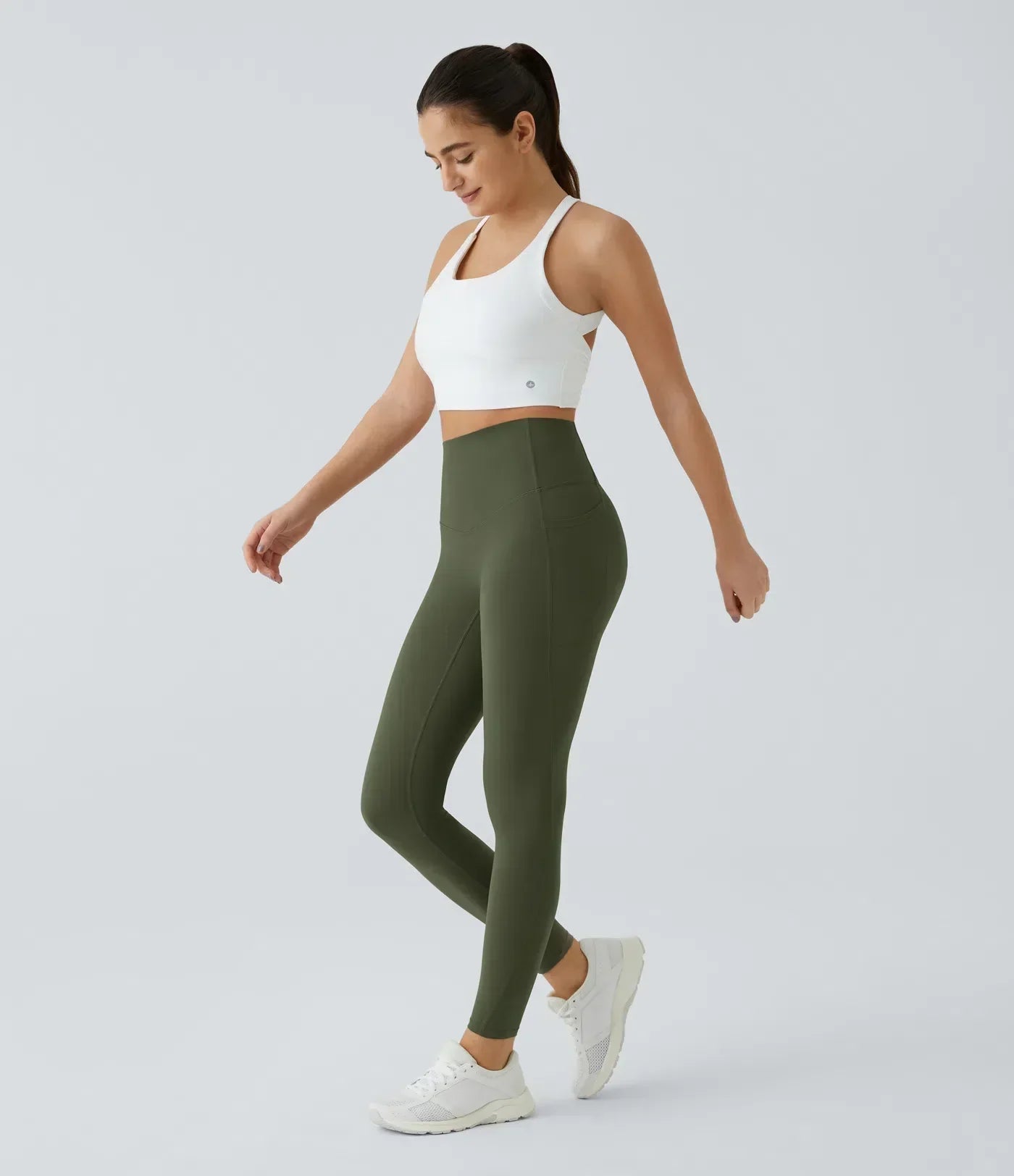 🔥High Waisted Waist Shaping Pocket Shaping Training Leggings