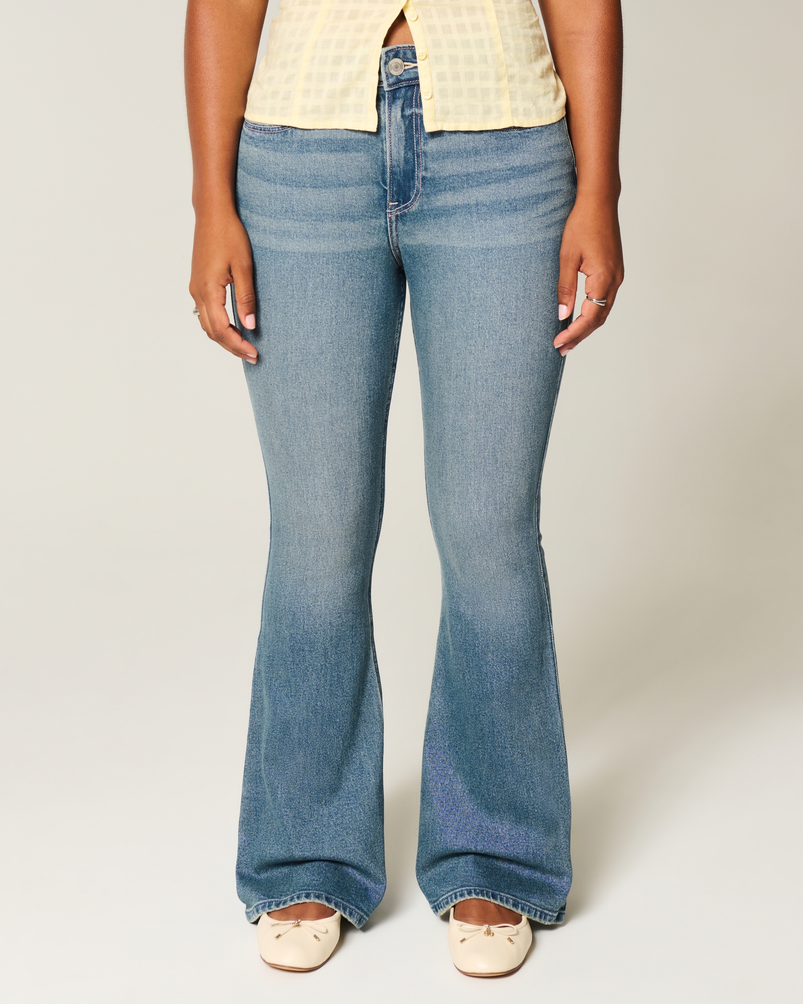 Curvy High-Rise Dark Wash Flare Jeans