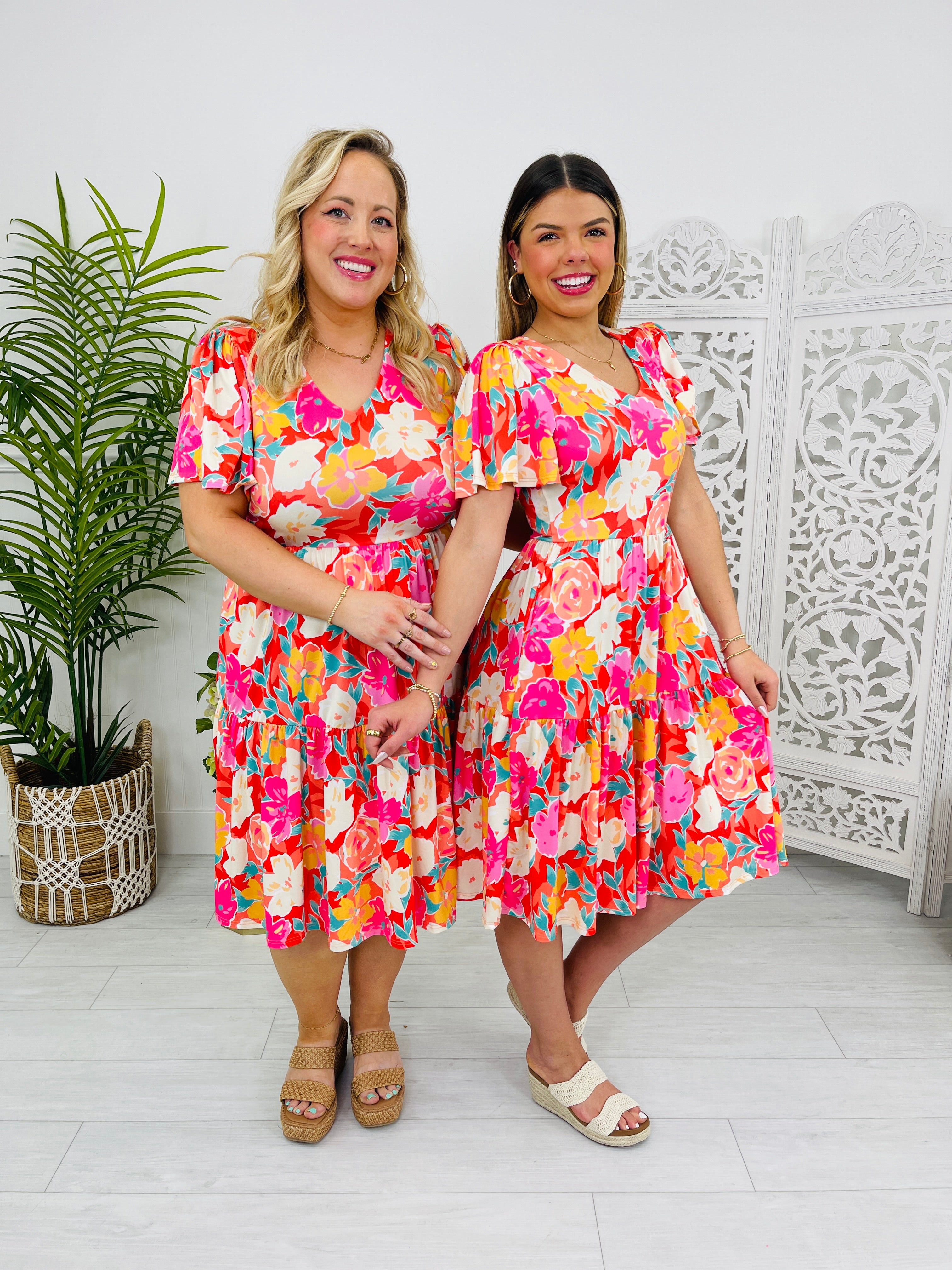 Command The Room Dress In Coral