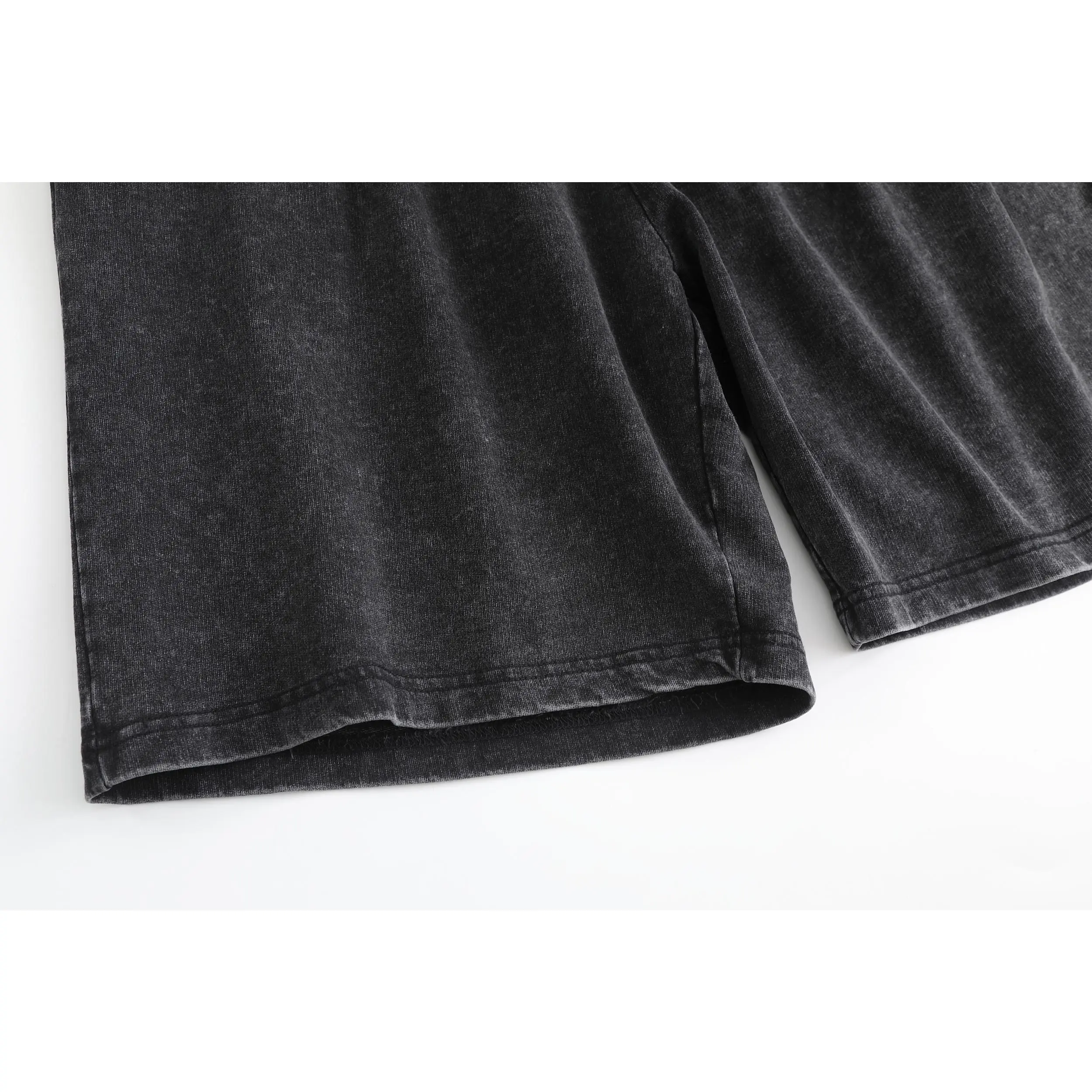 Summer Vintage Printed Acid Wash Sweat Shorts, Unisex Casual Streetwear Bottoms with Drawstring and Convenient Pockets baggy comfy