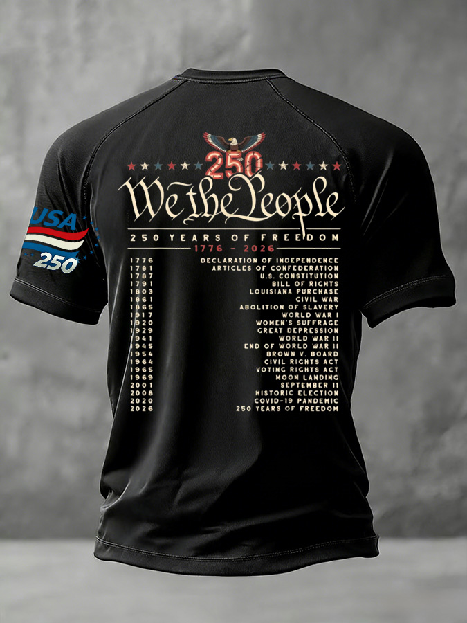 Men'S And Women'S Casual 250Th Anniversary Founding Celebration Raglan T-Shirt