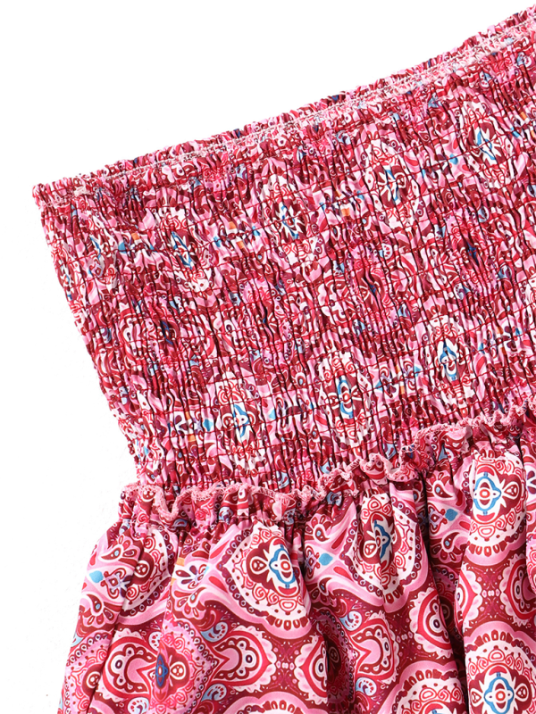 Skirt Pleated Skirt Ruffled Printed Skirt Able Floral Short Skirt