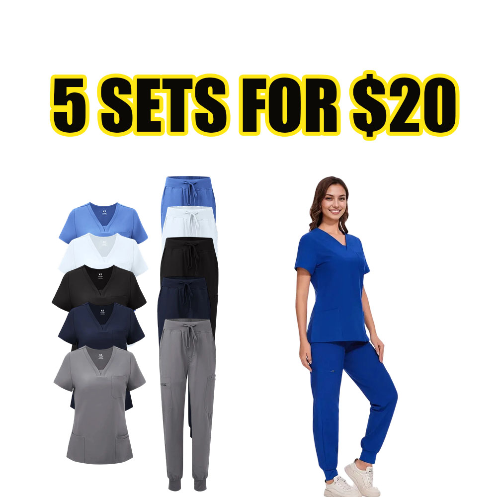 Everyday Comfort V-Neck Scrub & Cargo Workwear Set
